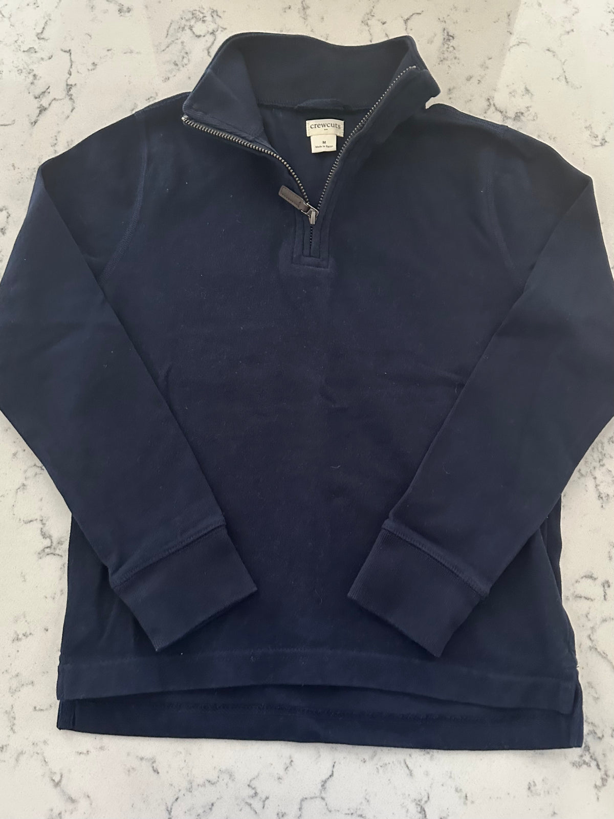 Seller 42, Crewcuts 1/4 Zip Sweater, Navy, Boys M (8)