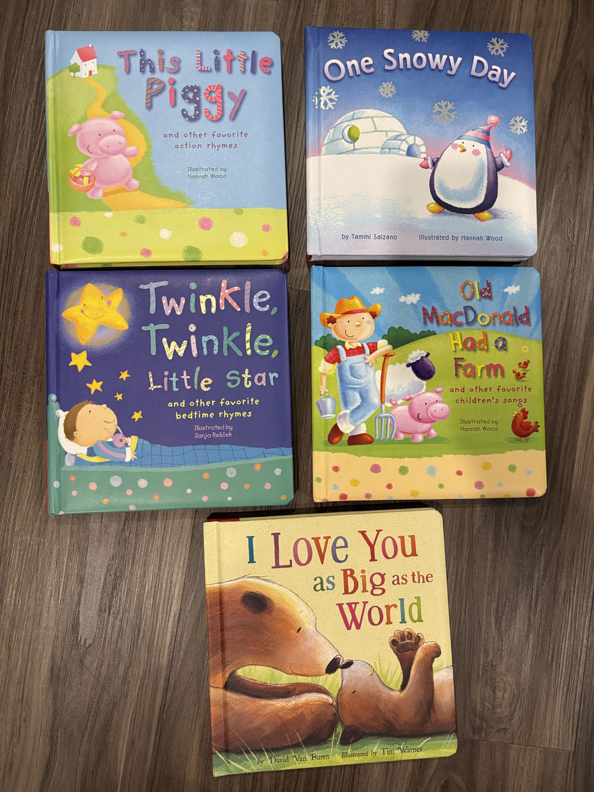 #138 - (5) Books (Piggy, Snowy Day, Twinkle, Old Macdonald, I Love You)
