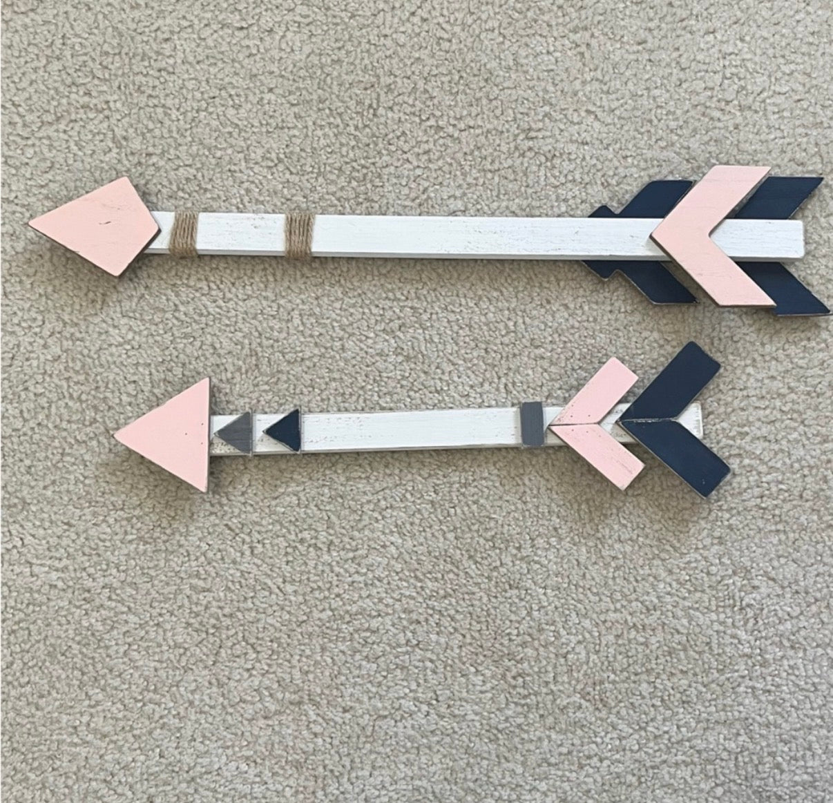 Pink and Blue Arrows