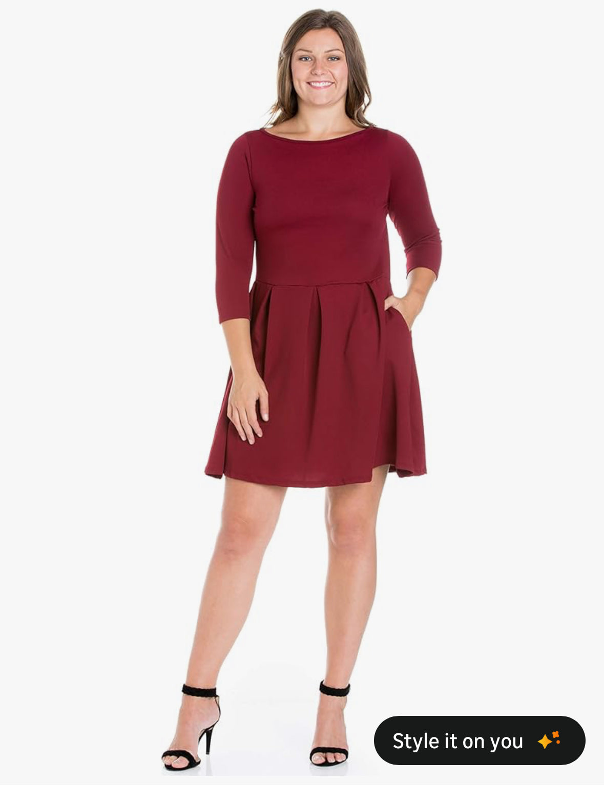 #88 REDUCED 1X nwt women’s burgundy dress