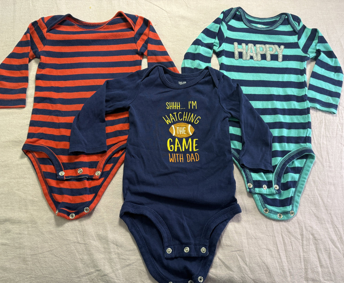 #103 12m Football Onesie set