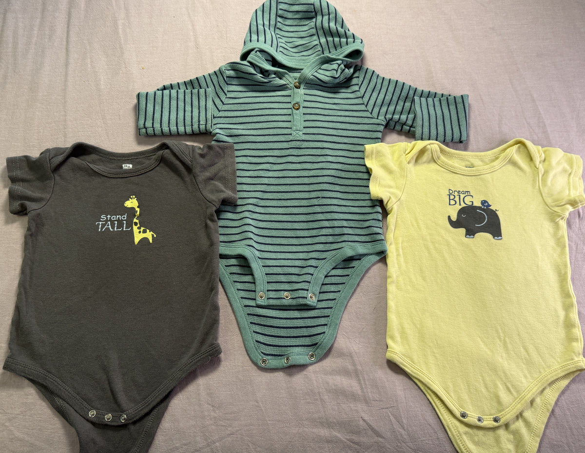 #103 18m Elephant/Giraffe Onesie Bundle
