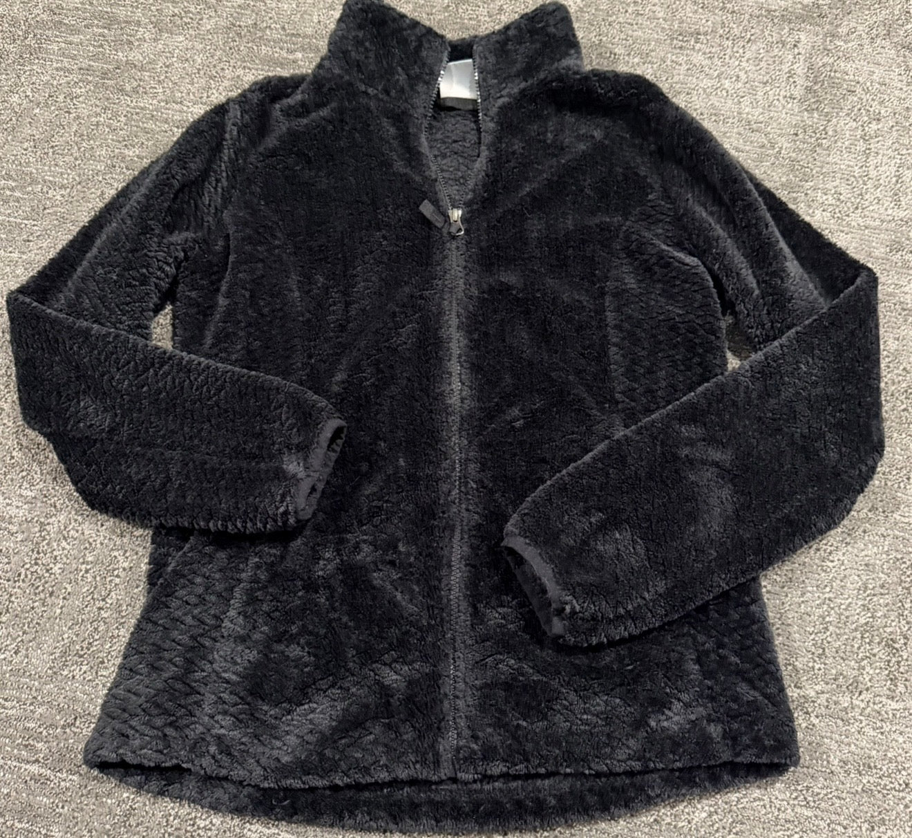 #212 Womens M black fleece vguc