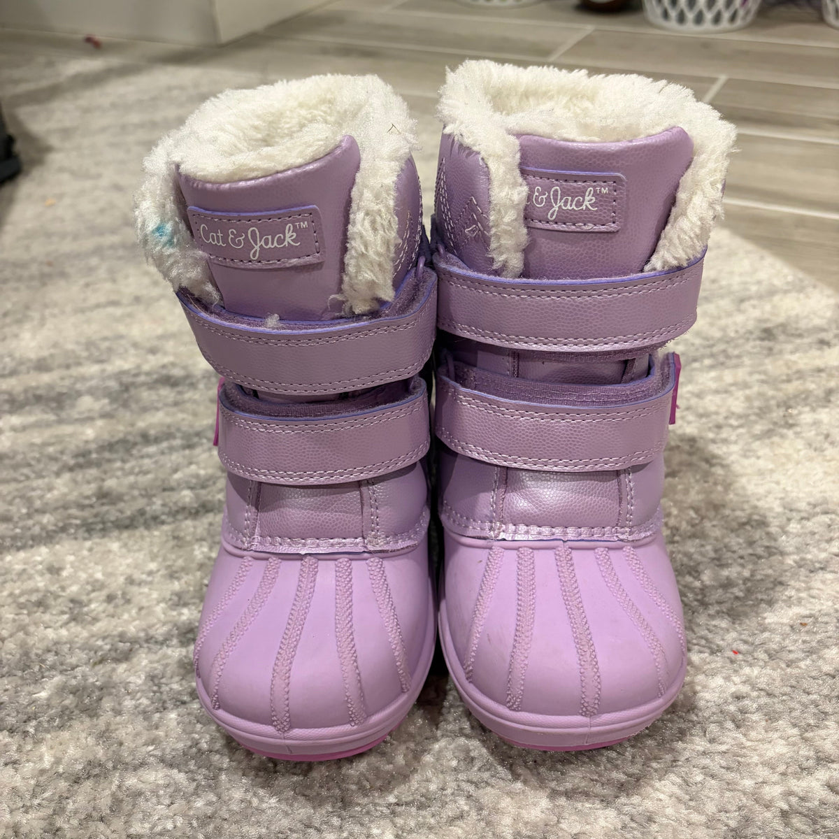 Seller #178 Size 10T Cat and Jack Purple Snow Boots