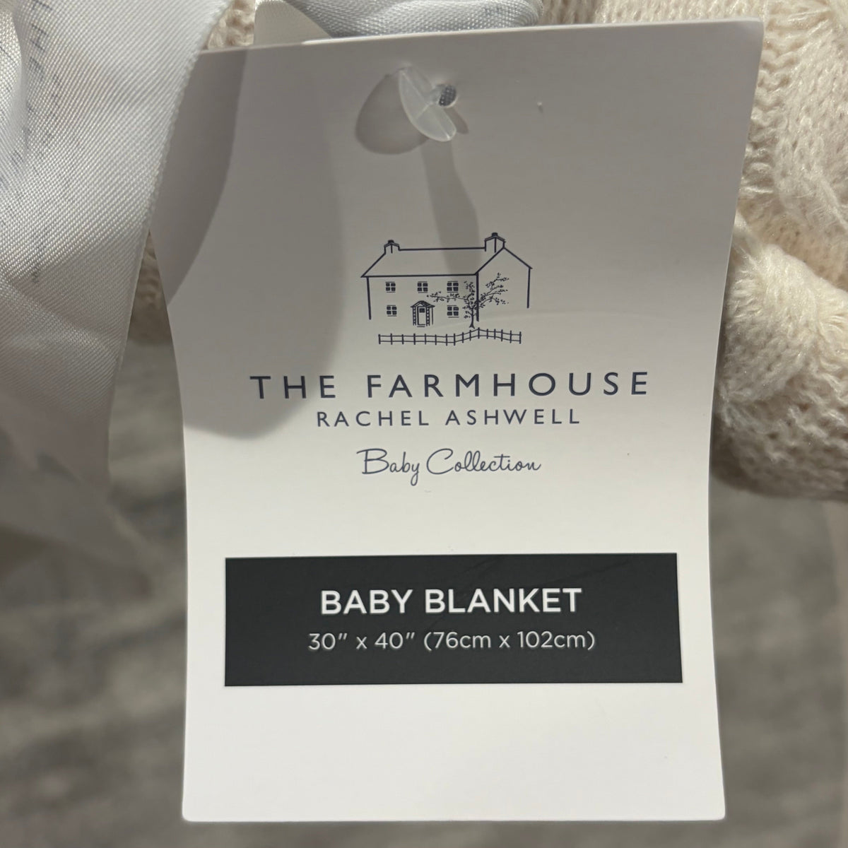 Seller #178 30x40 Cream Baby Blanket