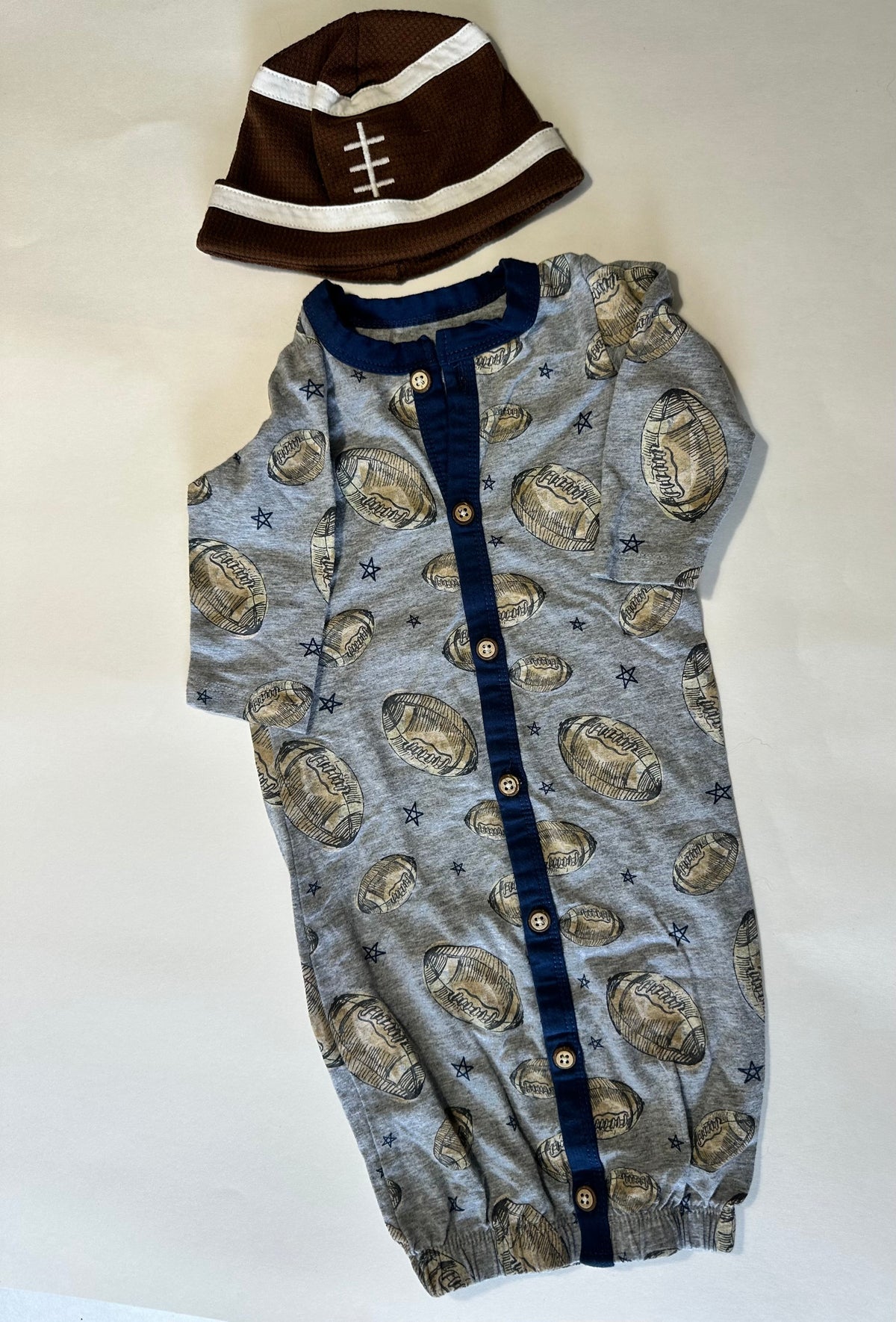 Seller 182. Mudpie. Boys sleeper. 0-3 months.