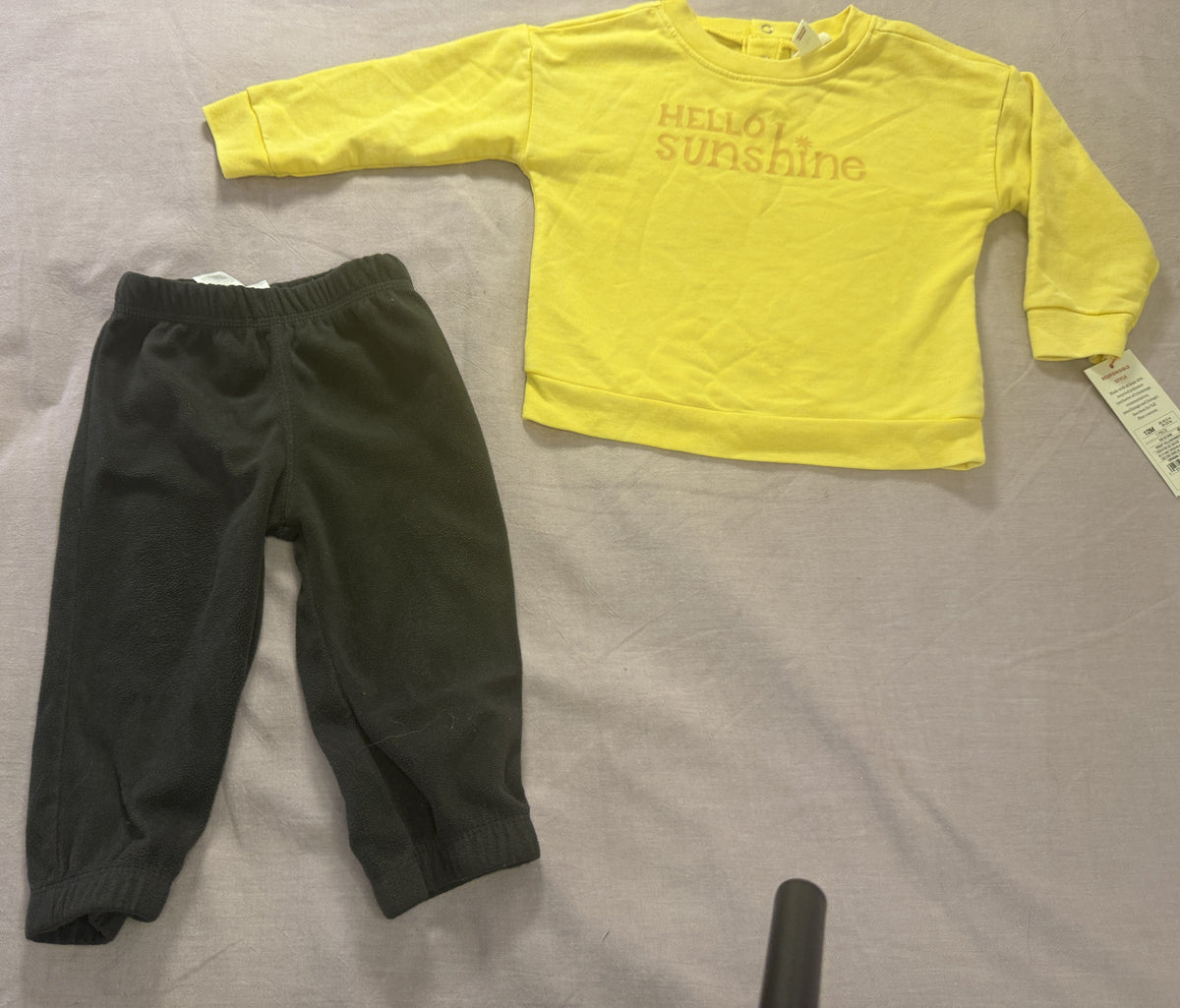 #103 12m Hello Sunshine Outfit NWT