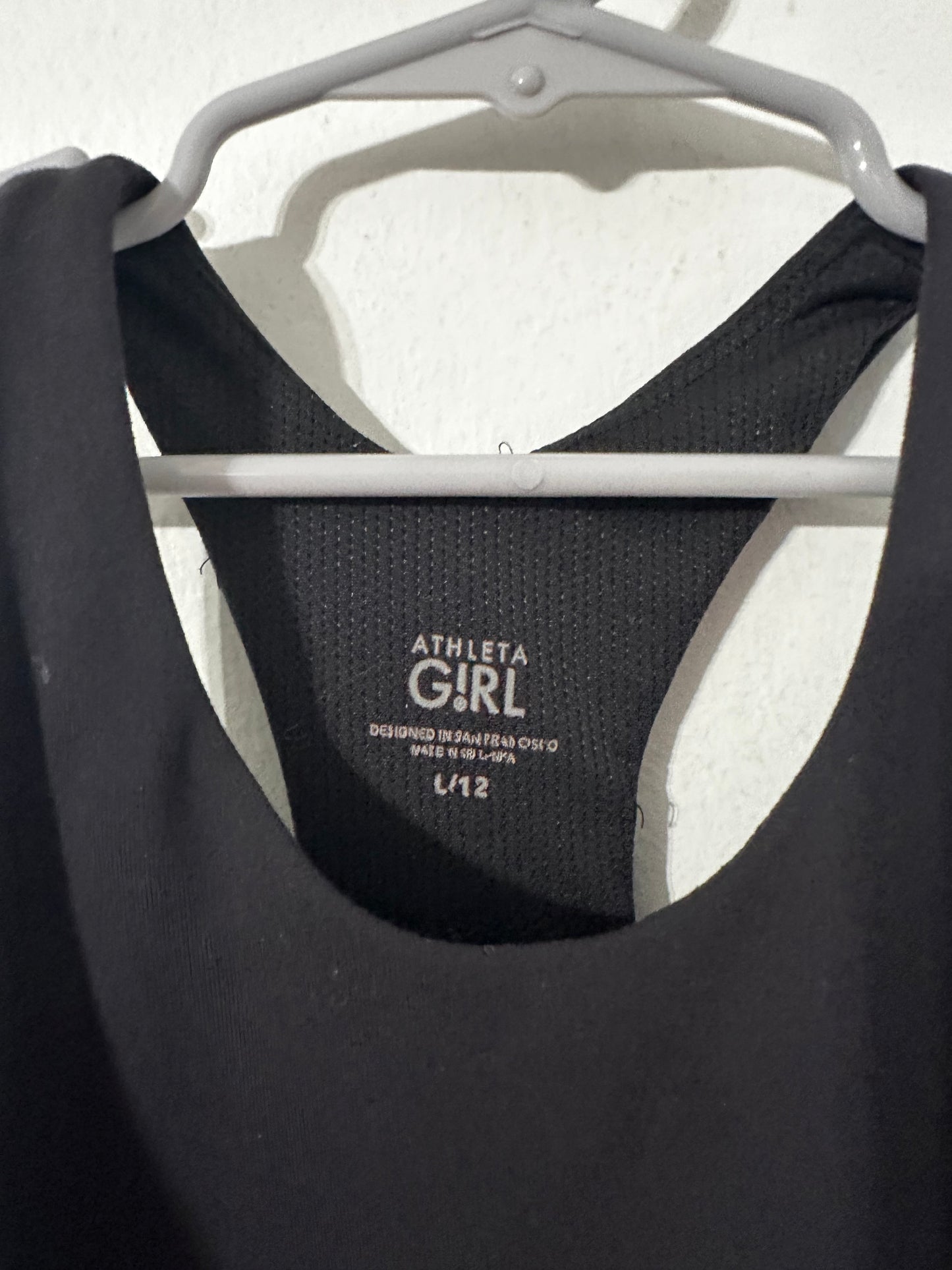 #111 Athleta Girl sports Bra Tank Large/12