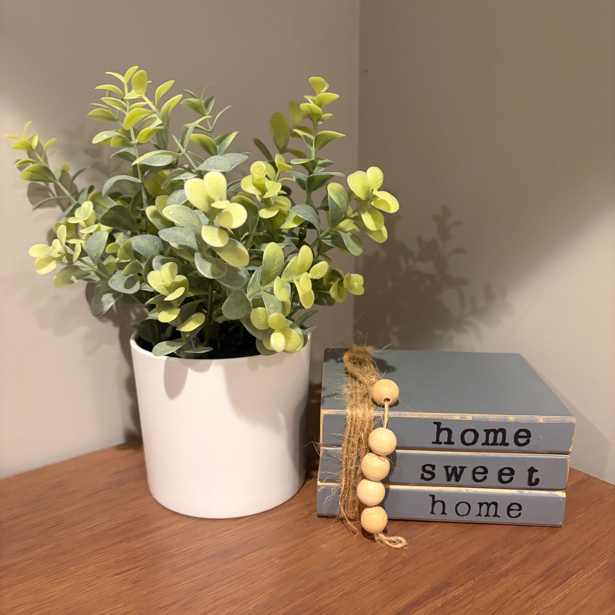 Seller #178 Fake Plant and Stack of Book decor