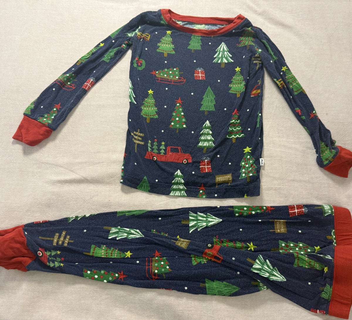 #103 2T Little Sleepies Christmas Jammies
