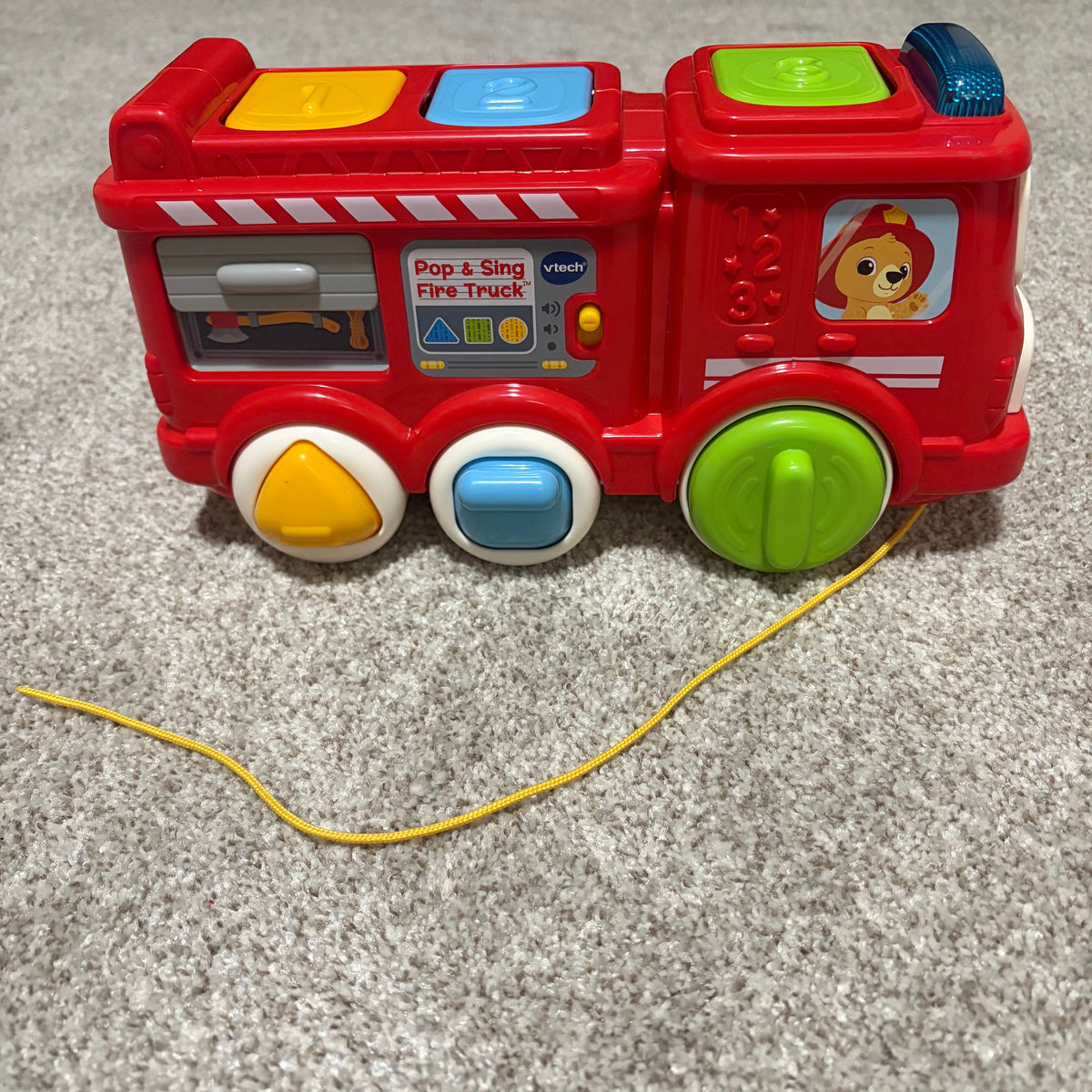 Seller #178 Vetch Fire Truck Pull Toy