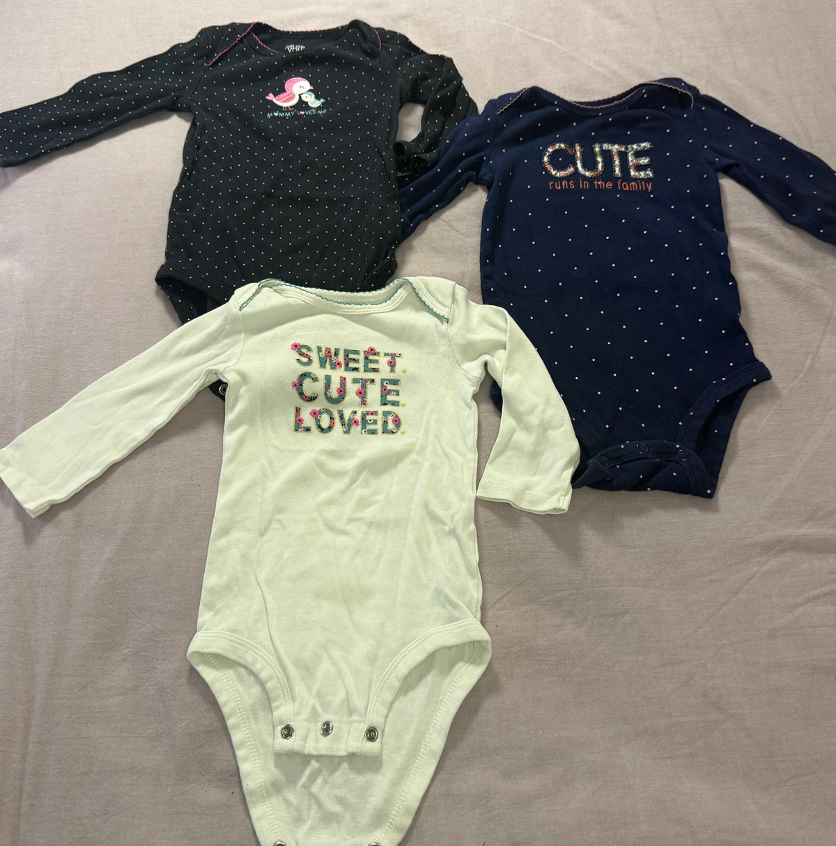#103 12m Cute Onesie Bundle