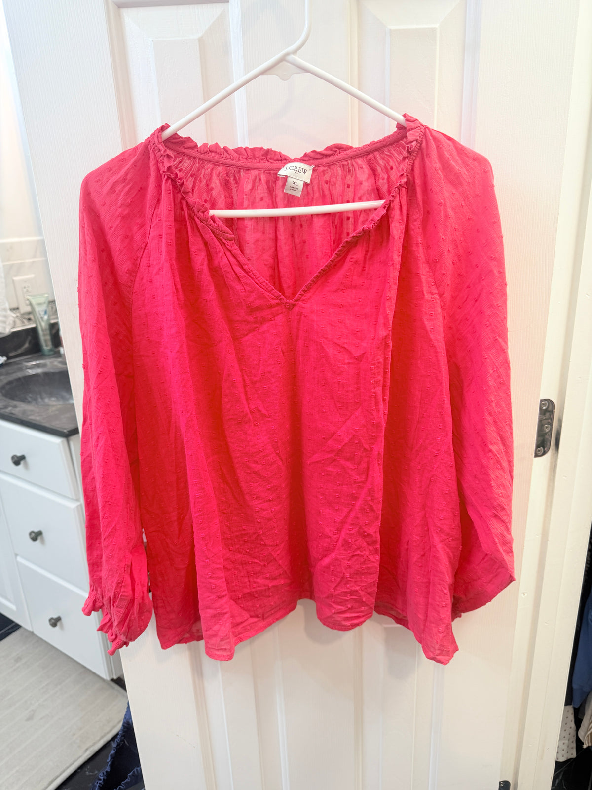 #51 J.Crew Women’s XL Hot Pink Blouse