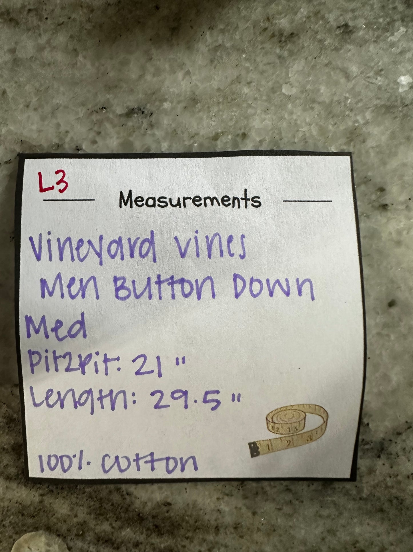 #111 Men’s Vineyard Vines Blue Plaid Murray Shirt Medium 100% Cotton