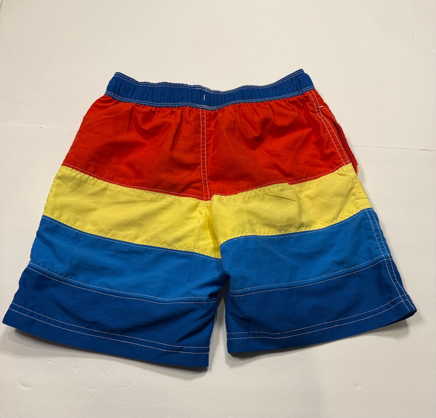 #141 Boys 130 8Y Hanna Andersson Color Block Bathing Suit