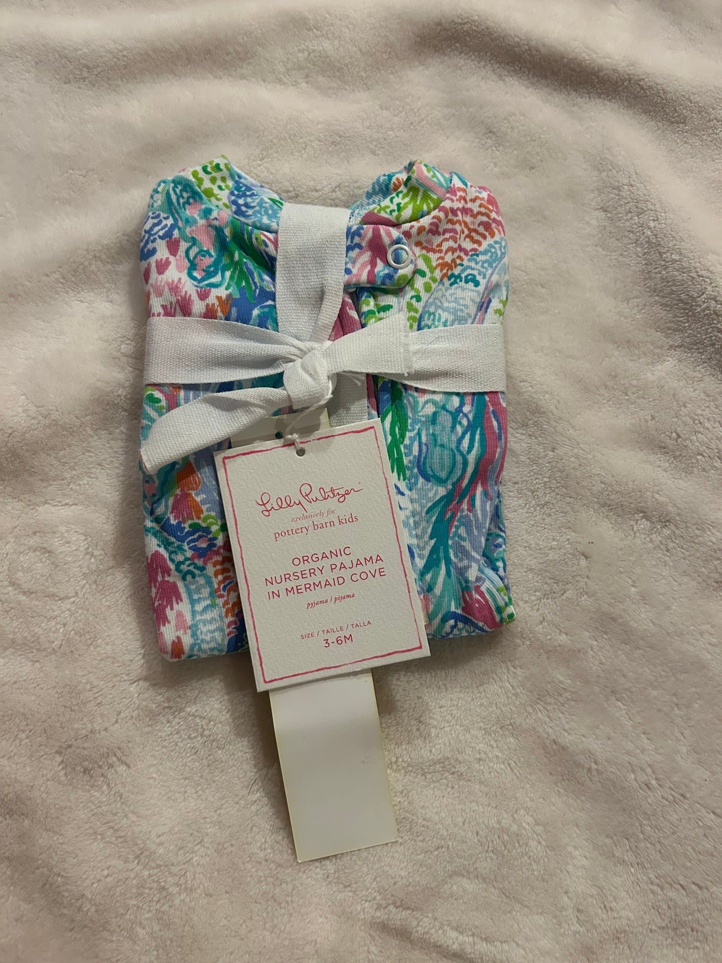 136 NWT Lilly Pultizer mermaid cove PJs 3-6 m