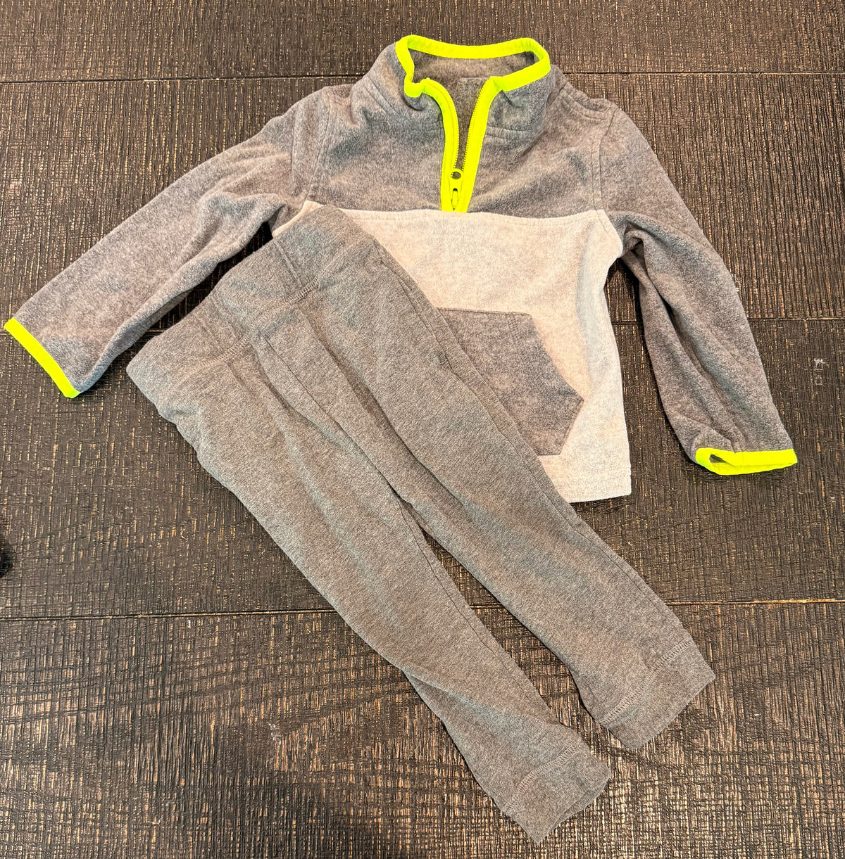 #66 Boys 24M Quarter Zip and Pant Bundle