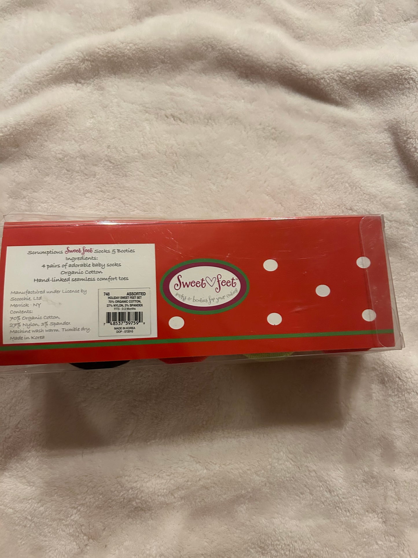 136 NIB Baby girl Christmas Socks 0-3m