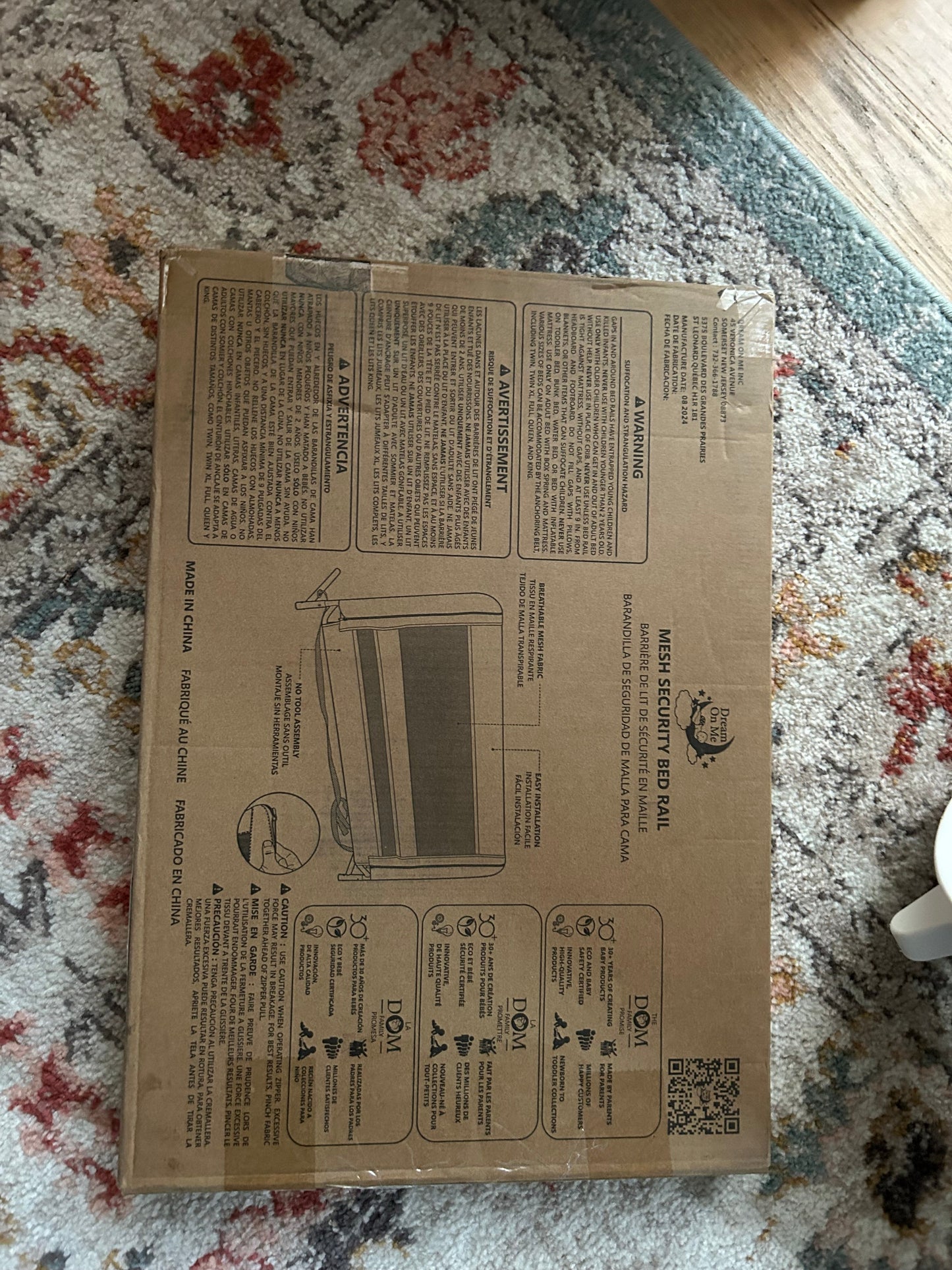 Seller 128 - REDUCED Dream on me toddler bed rail *new in box*