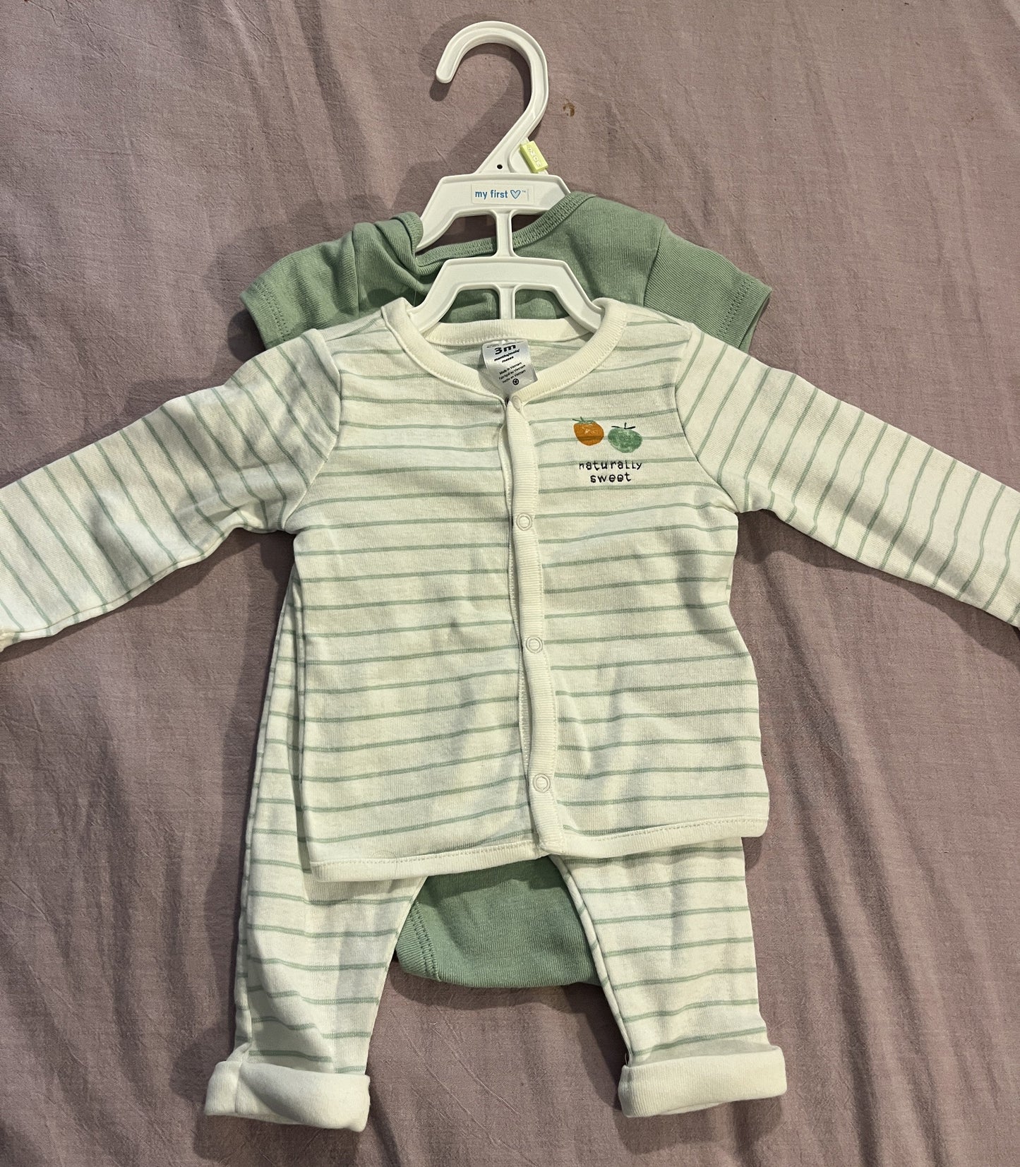#211 Carters 3m "Home Grown" Outfit NWT