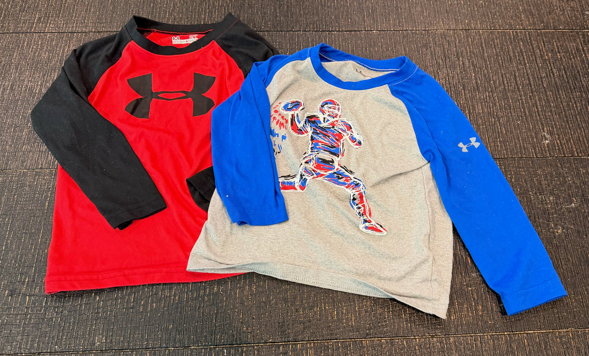#66 Boys 2T Under Armour UA Long Sleeve Shirts