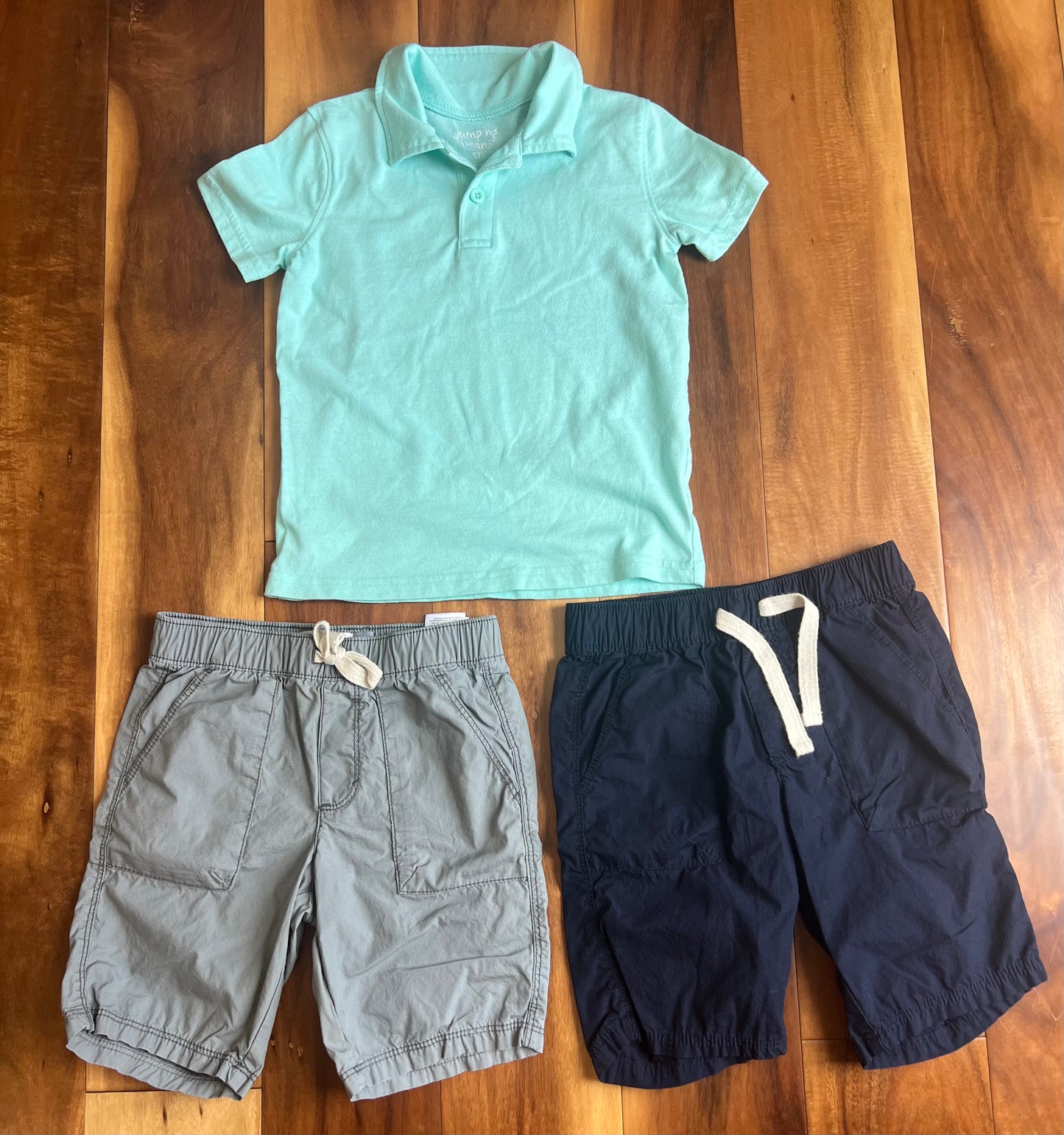 Seller #72 Boys 5T Shirt and Shorts Set - Blue | Gray | Navy VGUC - Easter