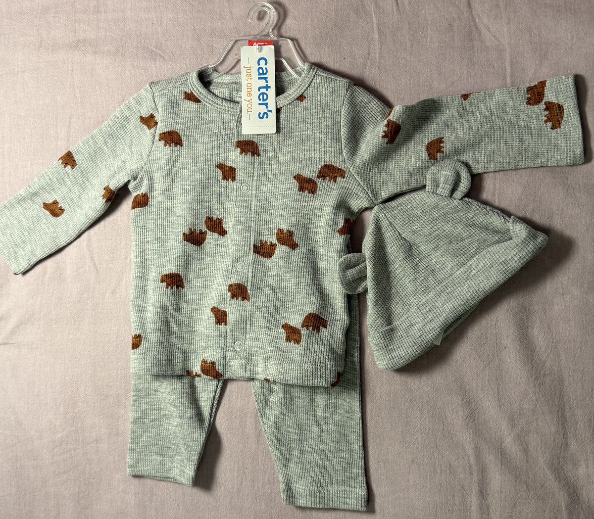#103 Carters Baby Bear 6m Outfit NWT