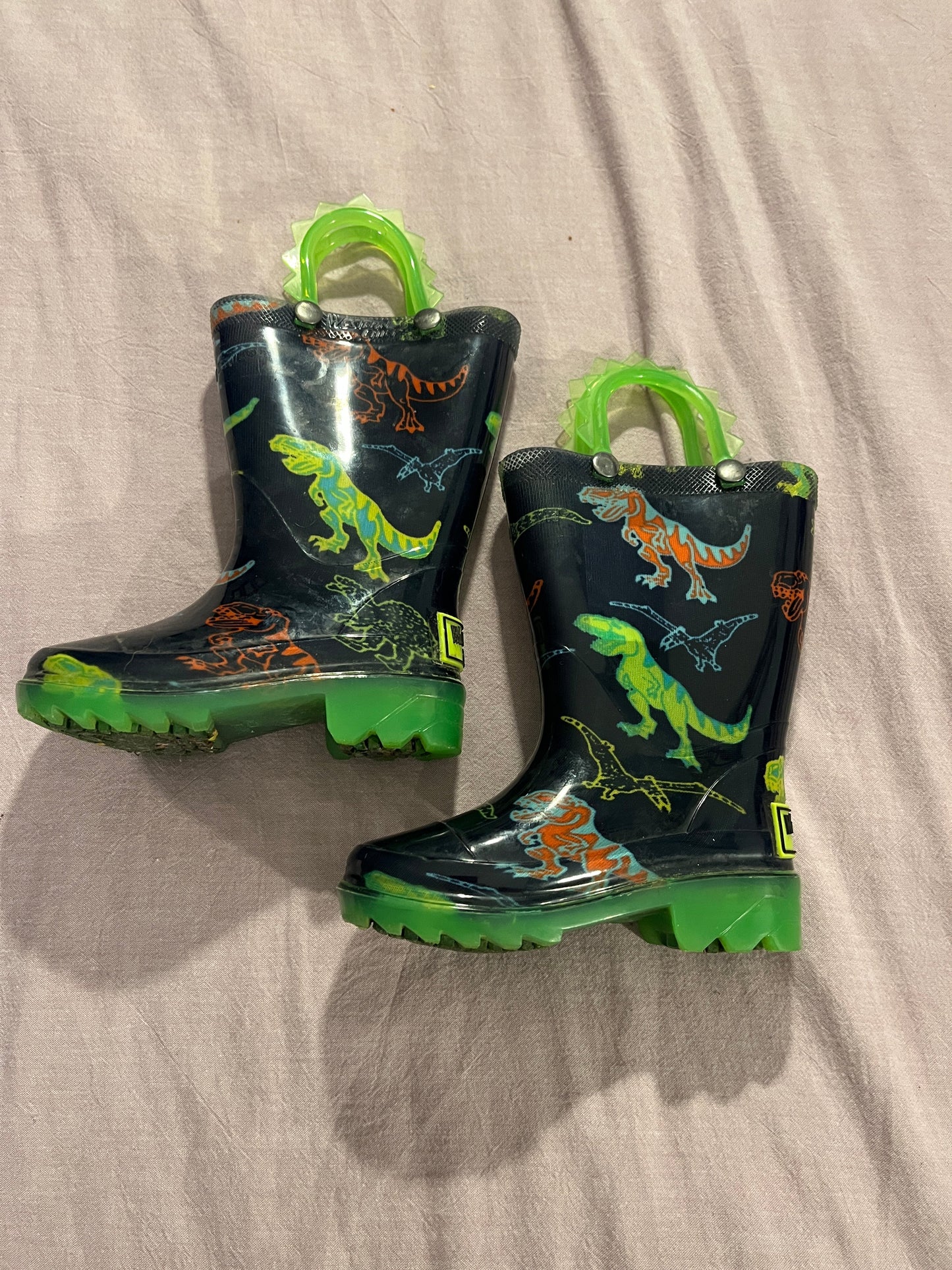 #211 Size 5 Dinosaur Rain Boots