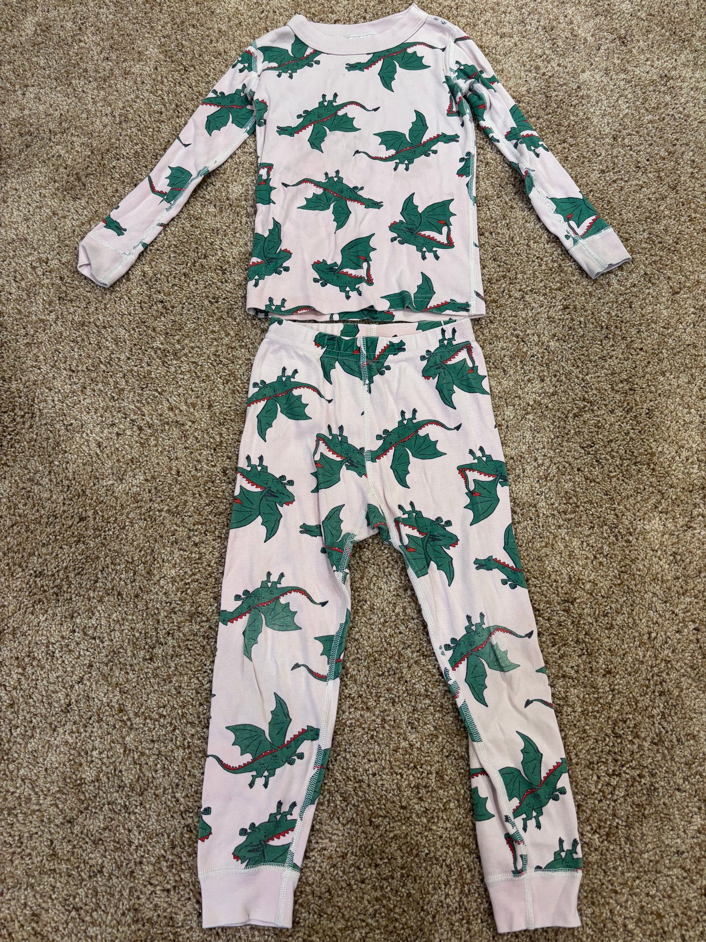 #73 girls 4T Hanna Andersson jammies