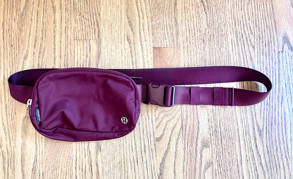 #98- Lululemon, Burgundy Crossbody Bag