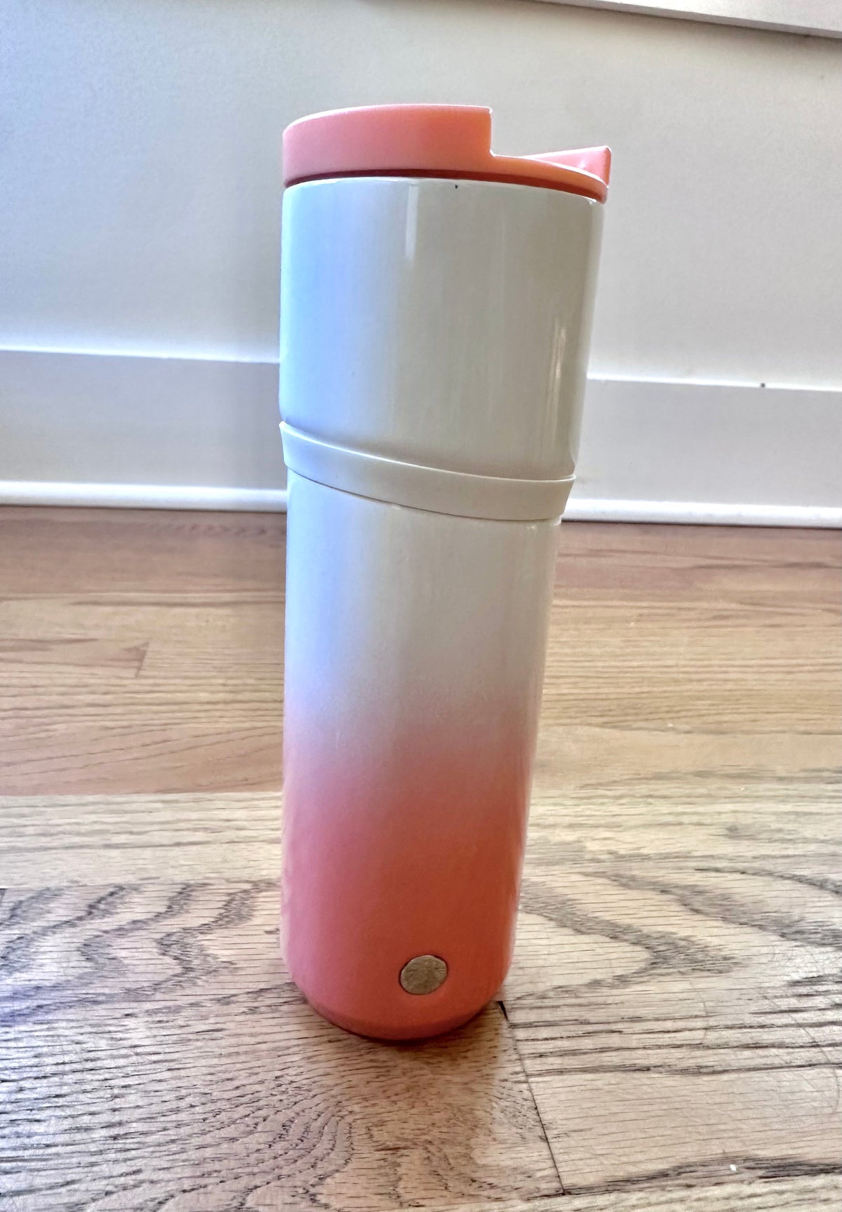 #98- Starbucks Orange Hombre Travel Mug
