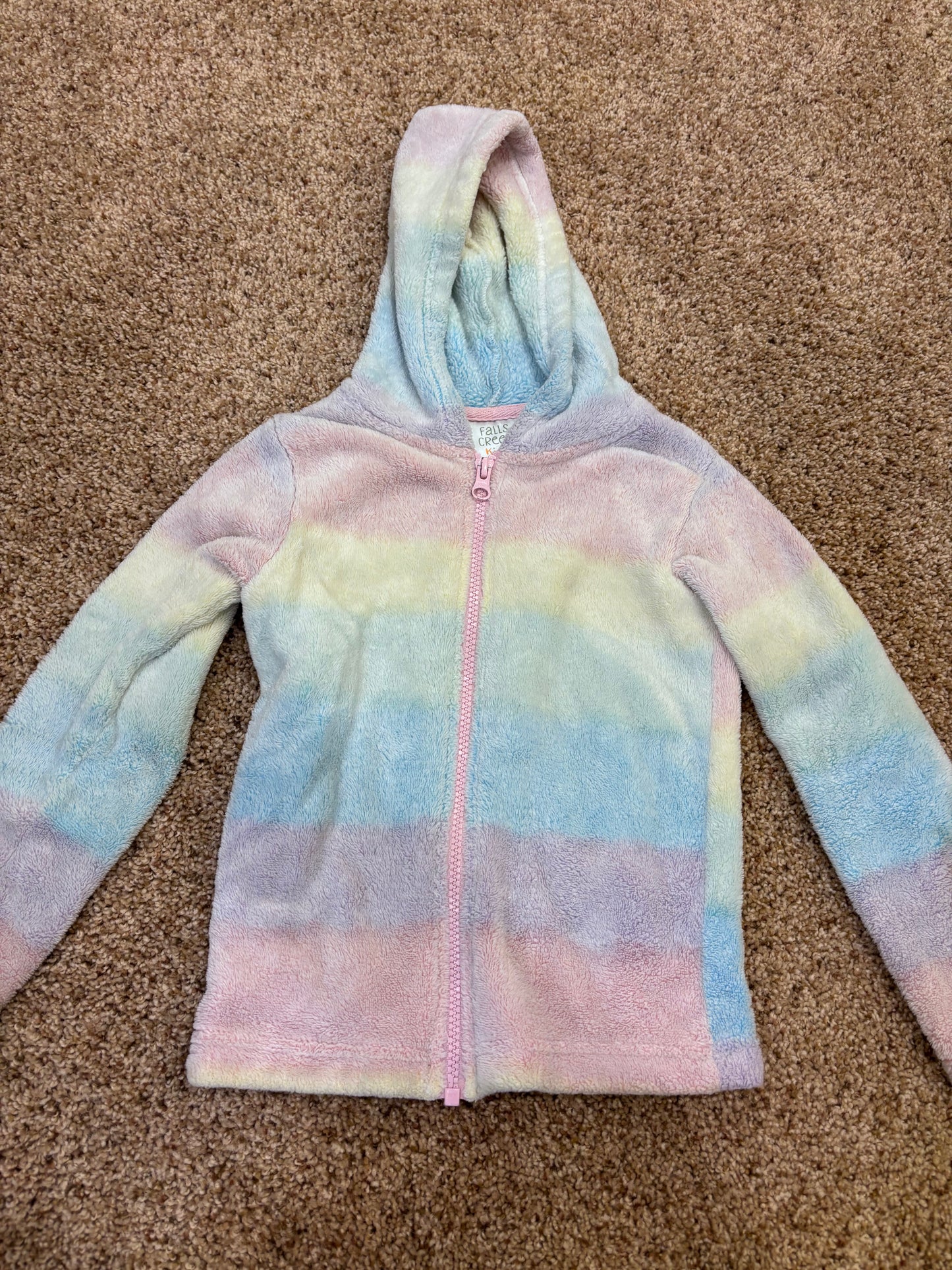 #73 girls size 4T rainbow lightweight jacket