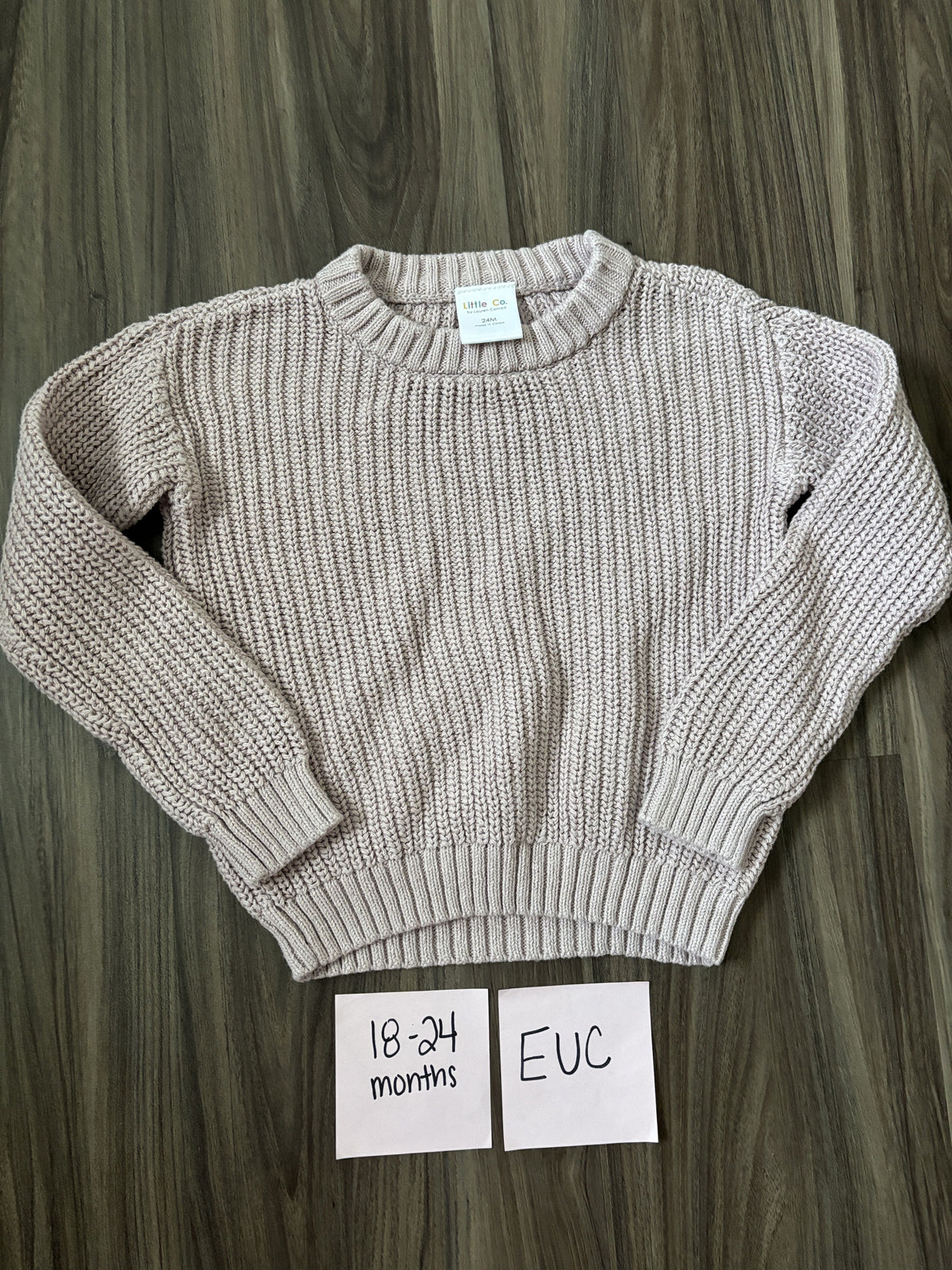 #138 - 18-24 Mo EUC Oversized Sweater