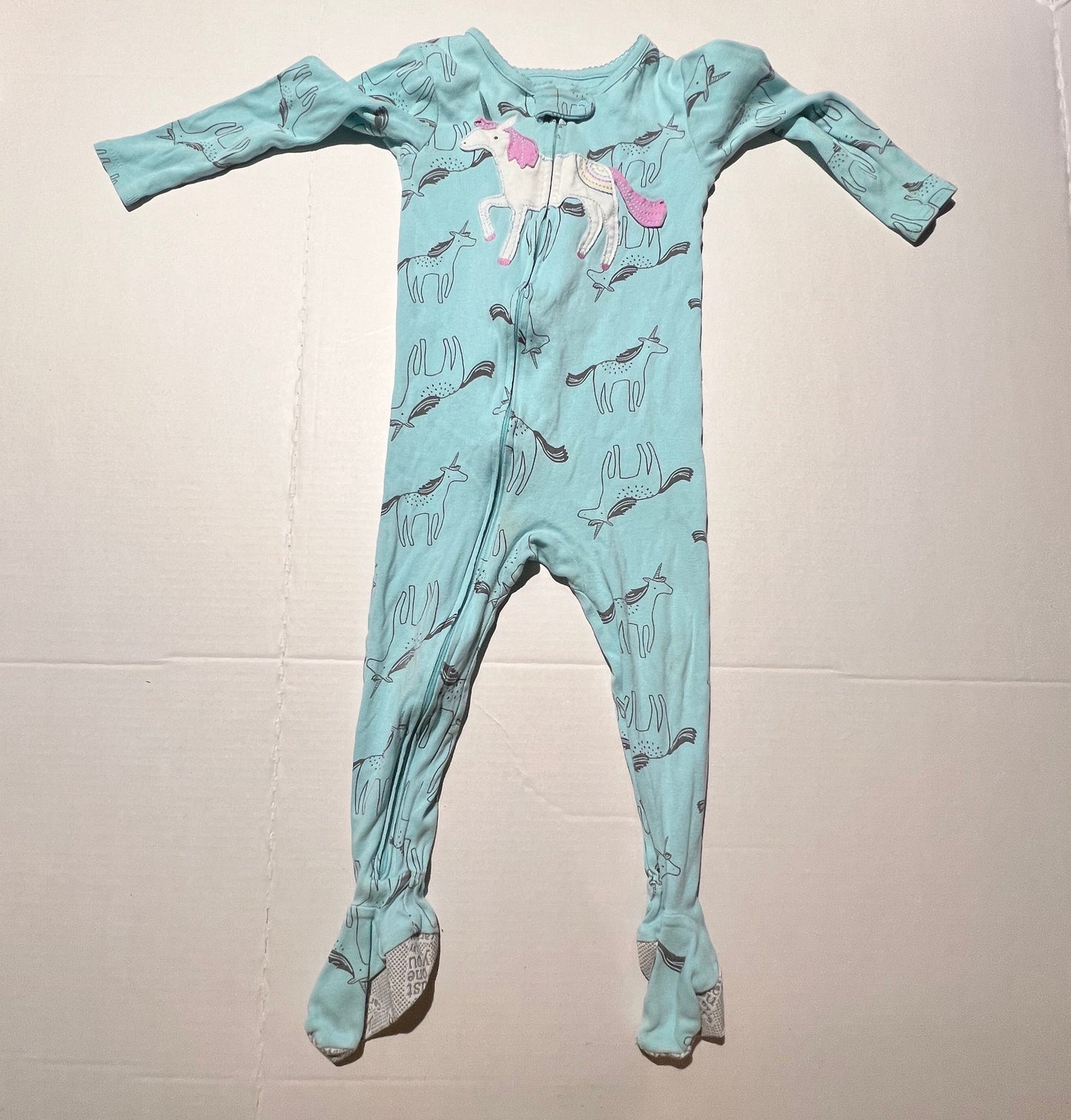 #98 Girls 24mo Unicorn Footie Sleeper