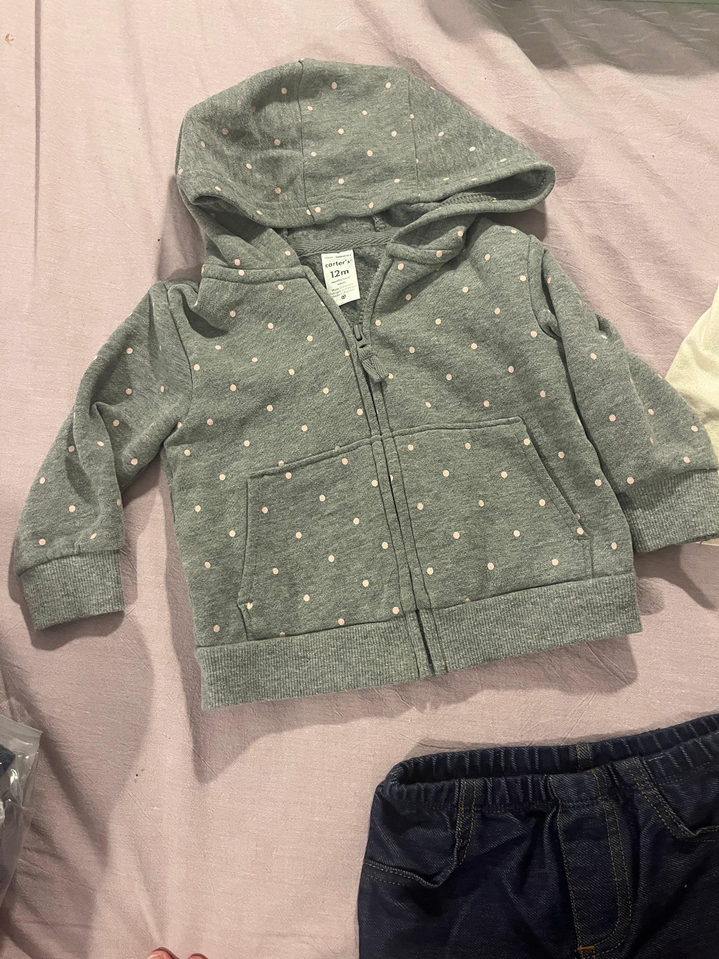 #211 12m Dino Shirt/Polka Dot Jacket Bundle