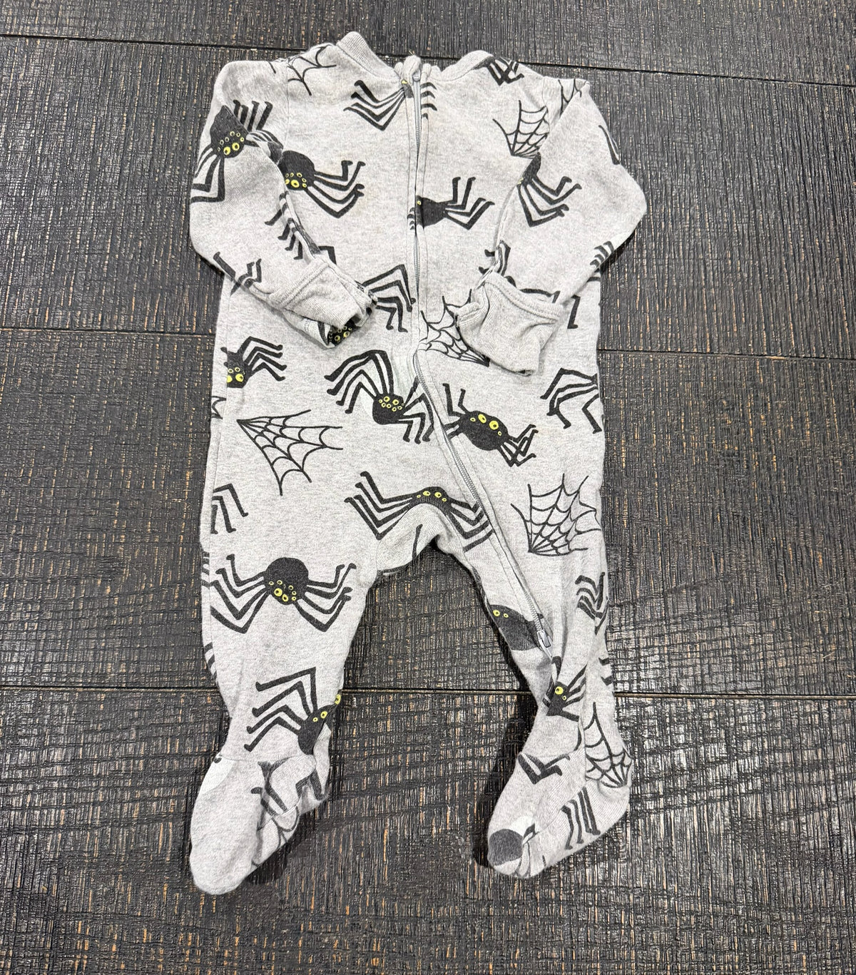 #66 Old Navy 6-9M Halloween Spider Pajamas