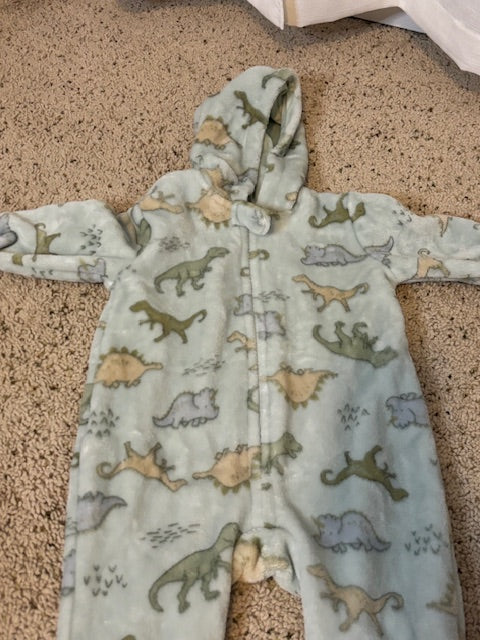 #210 Baby Boy Fleece Onesie, size 6-9 months