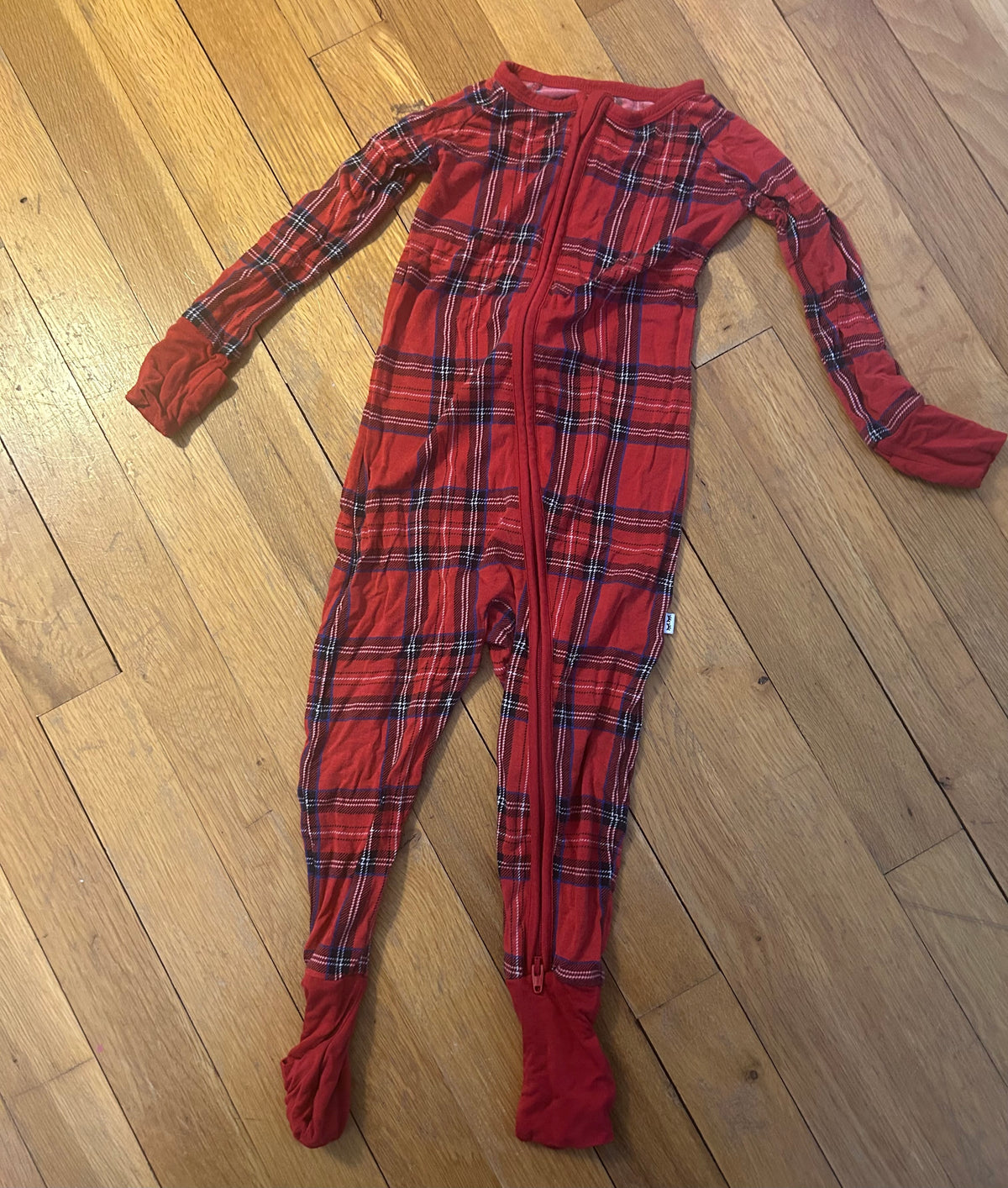 Seller 128 - Little Sleepies 12-18M Plaid Christmas Zippie