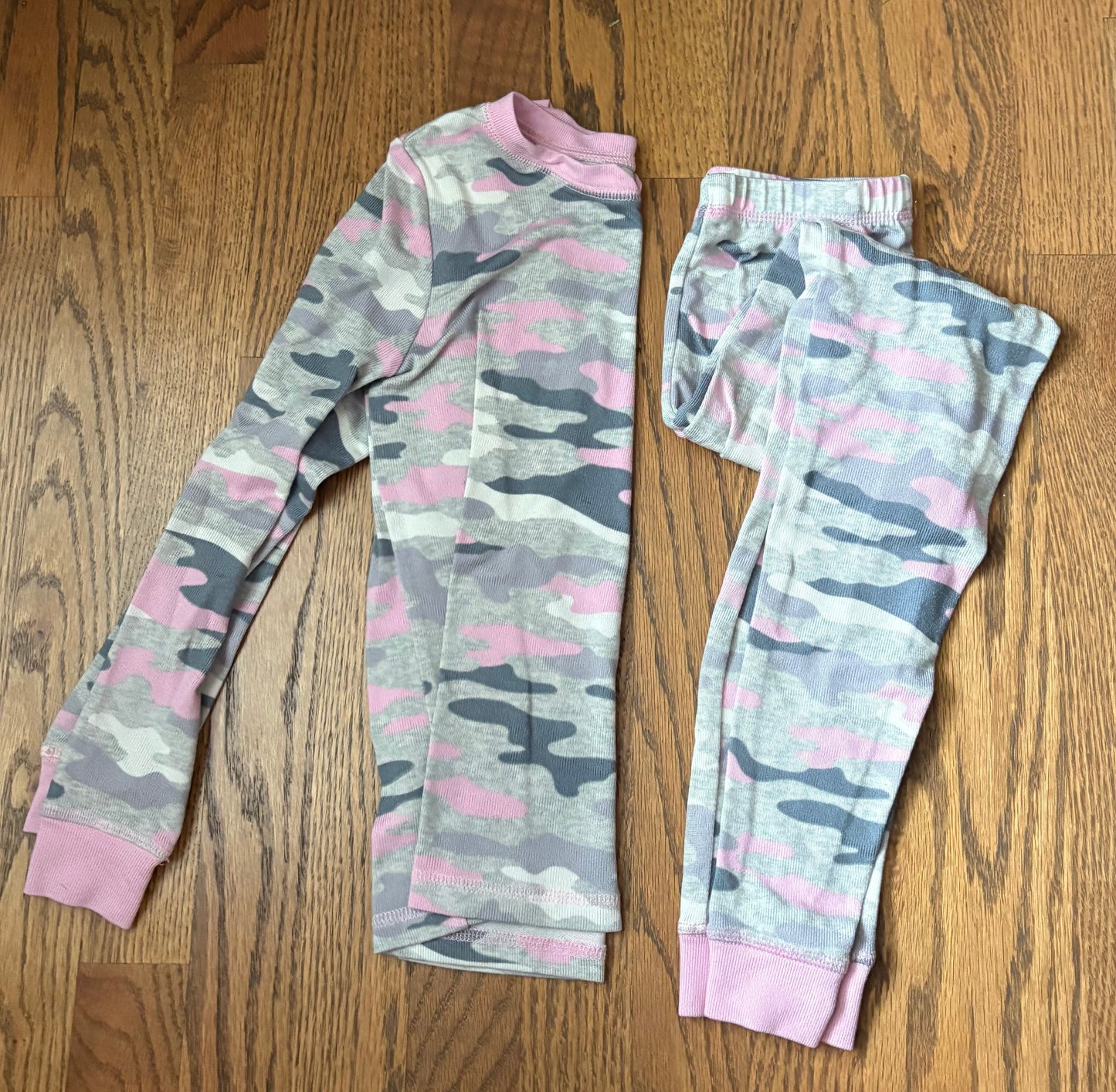 Seller #172 REDUCED Pink Camo Girls PJ Set, Size 8