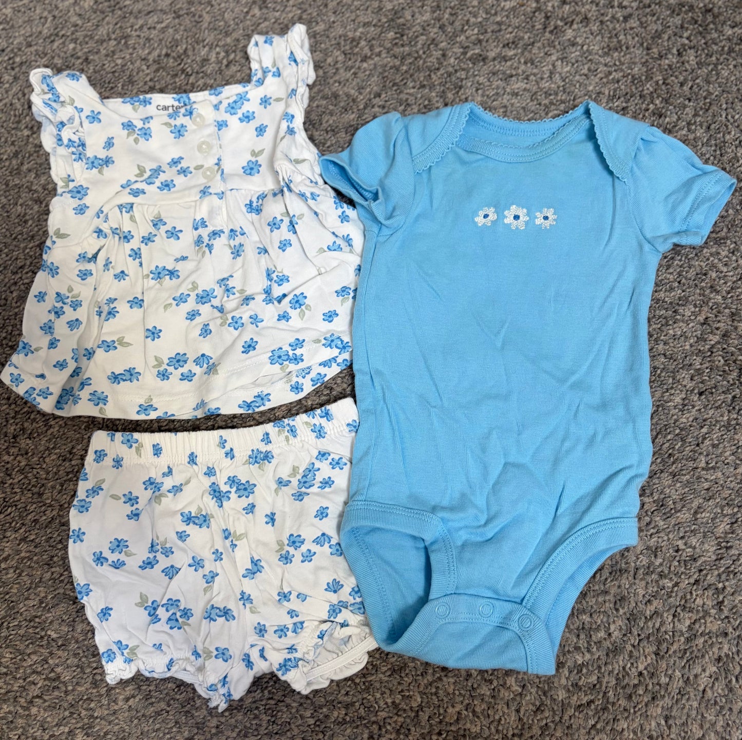 REDUCED Seller #119 Carters 3m Dress and Onesie set