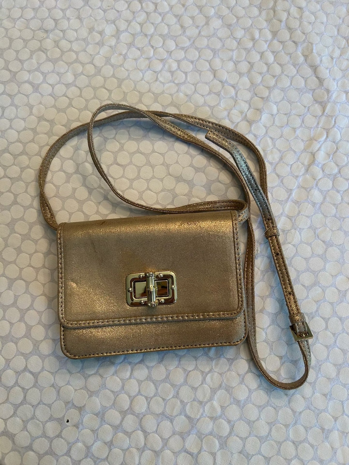 136 NWOT Gold Lilly Pulitzer crossbody