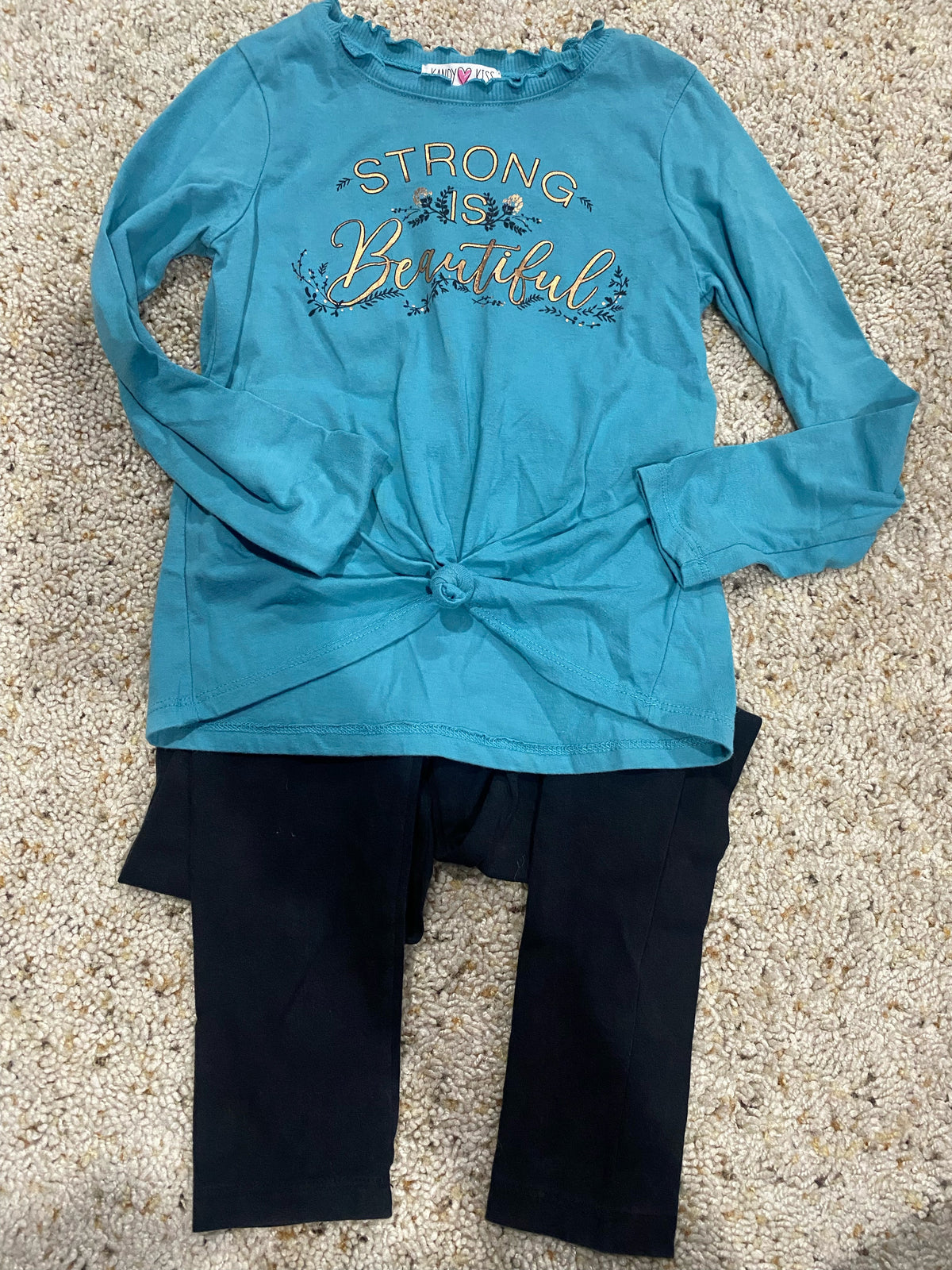 Seller #57 Girls size 8 “strong is beautiful” outfit