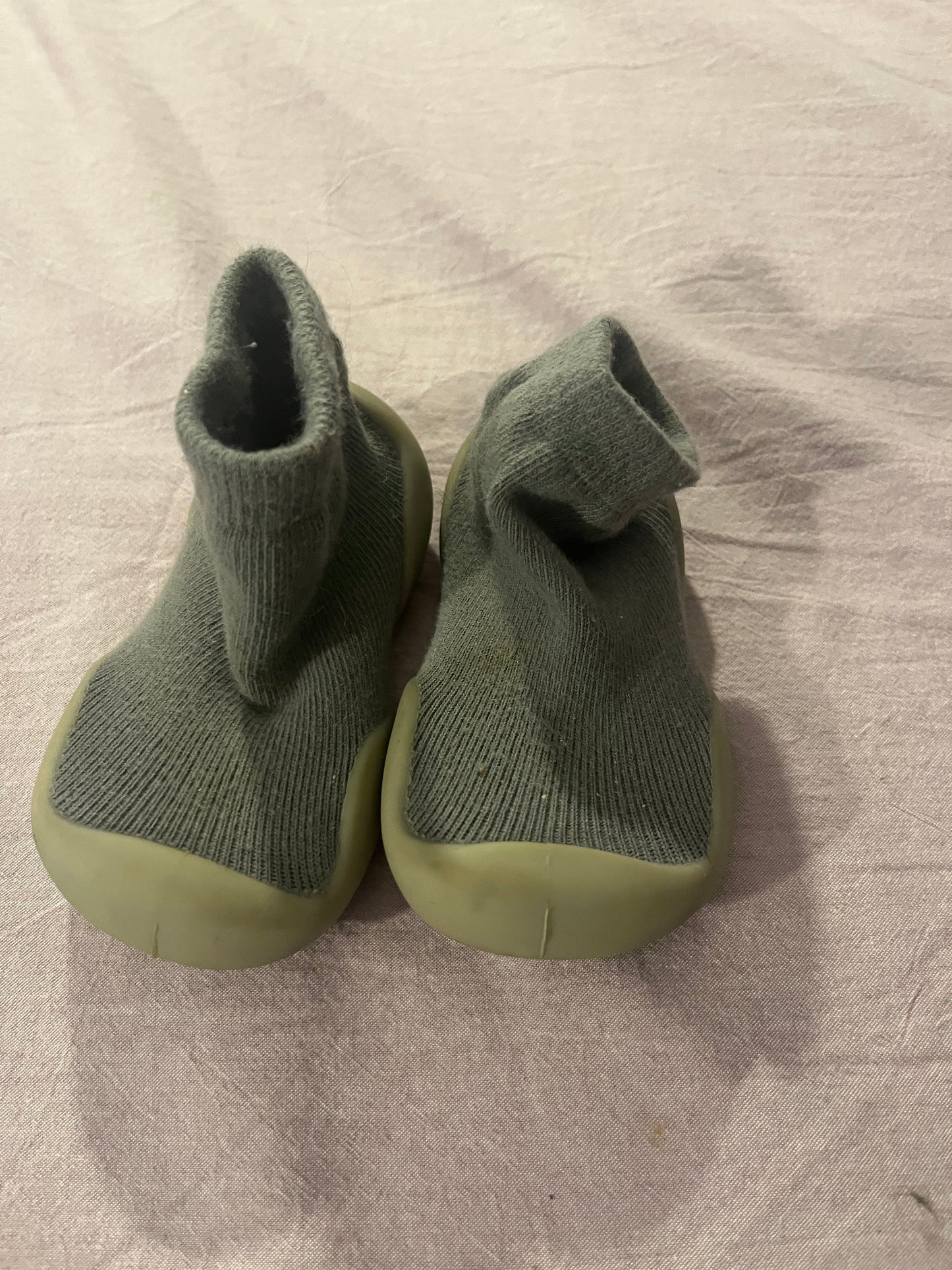 #211 REDUCED Size 5 Slipper Sock Shoes Set of 2