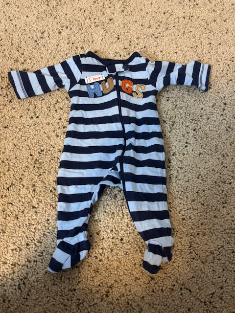 #210 Baby Boy Sleepers, Newborn size, 6 sleepers included