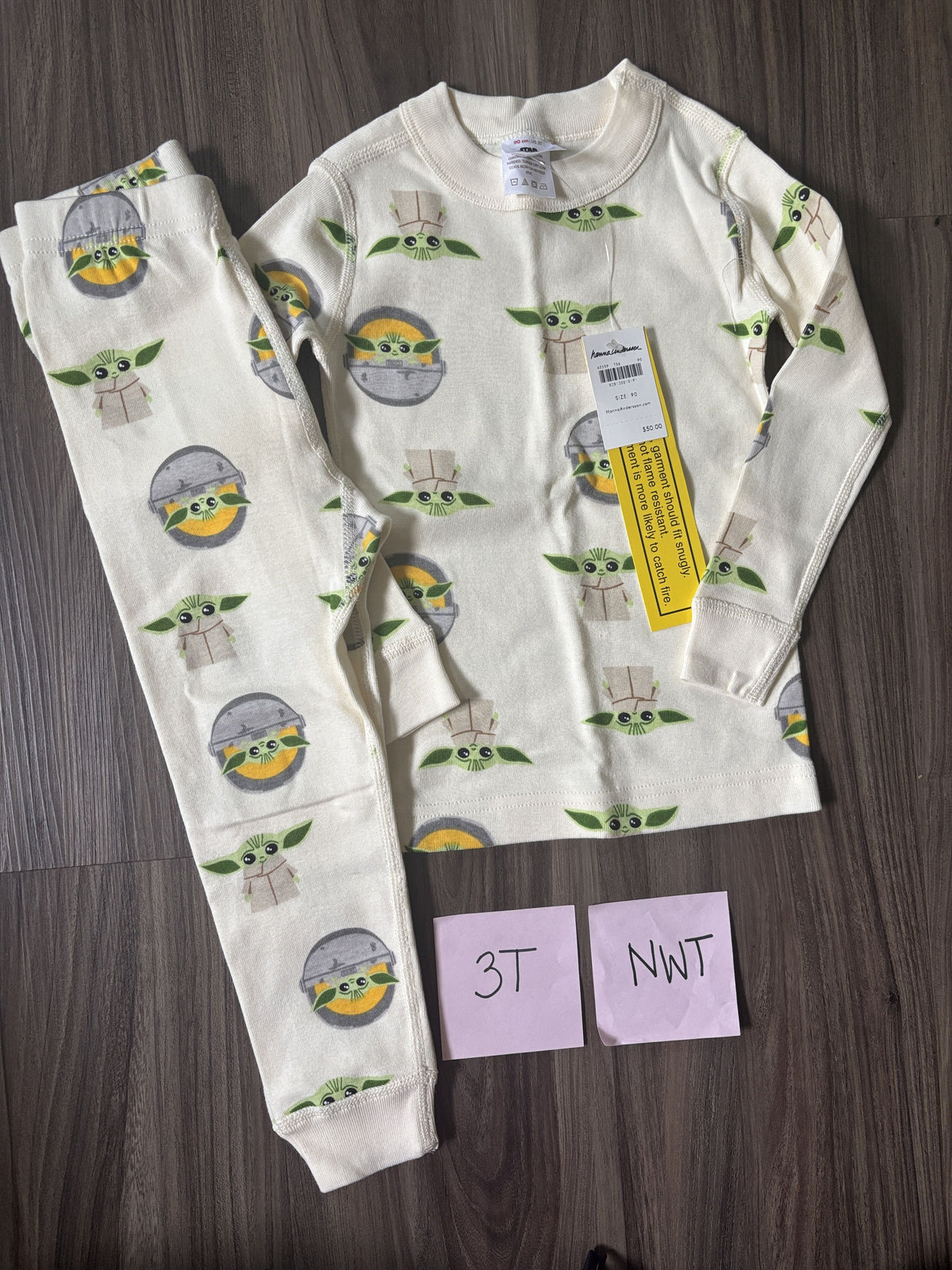#138 - 3T NWT Hanna Andersson Yoda PJs