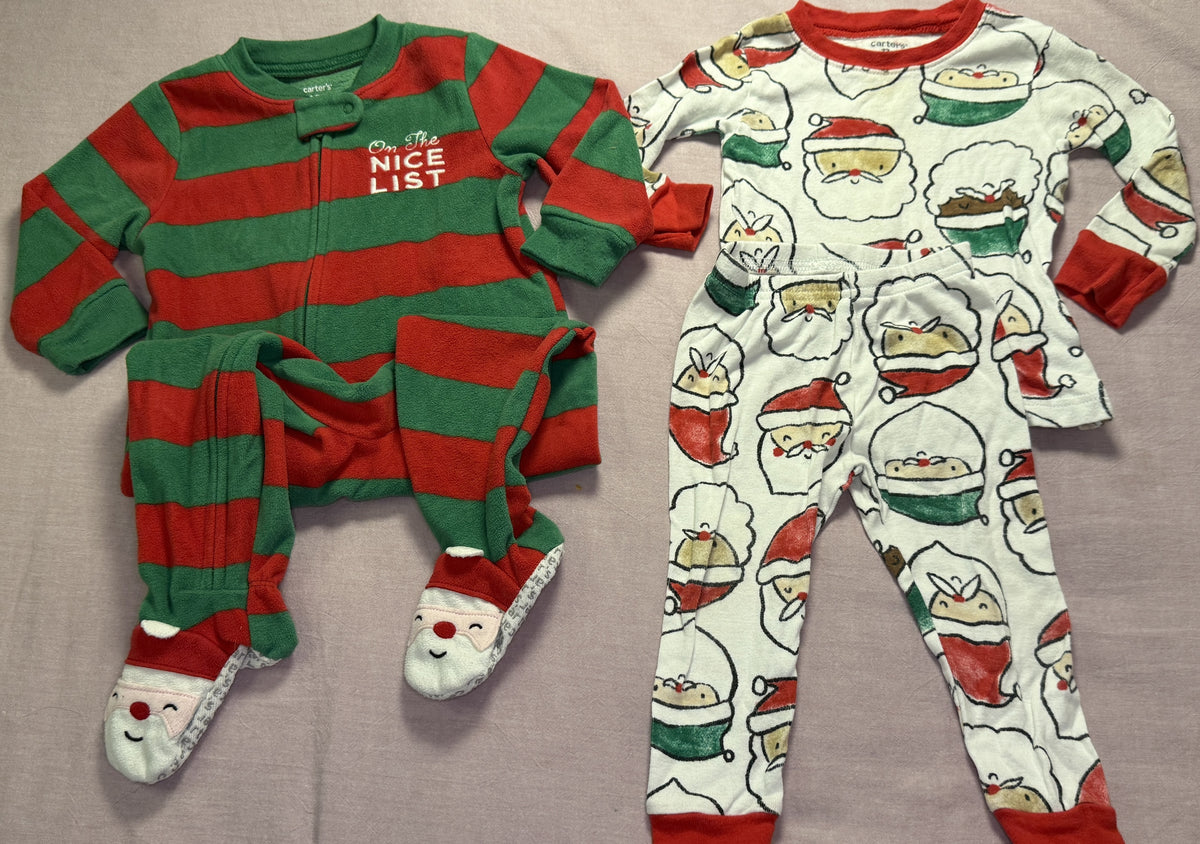 #103 12m Carters Christmas Jammies