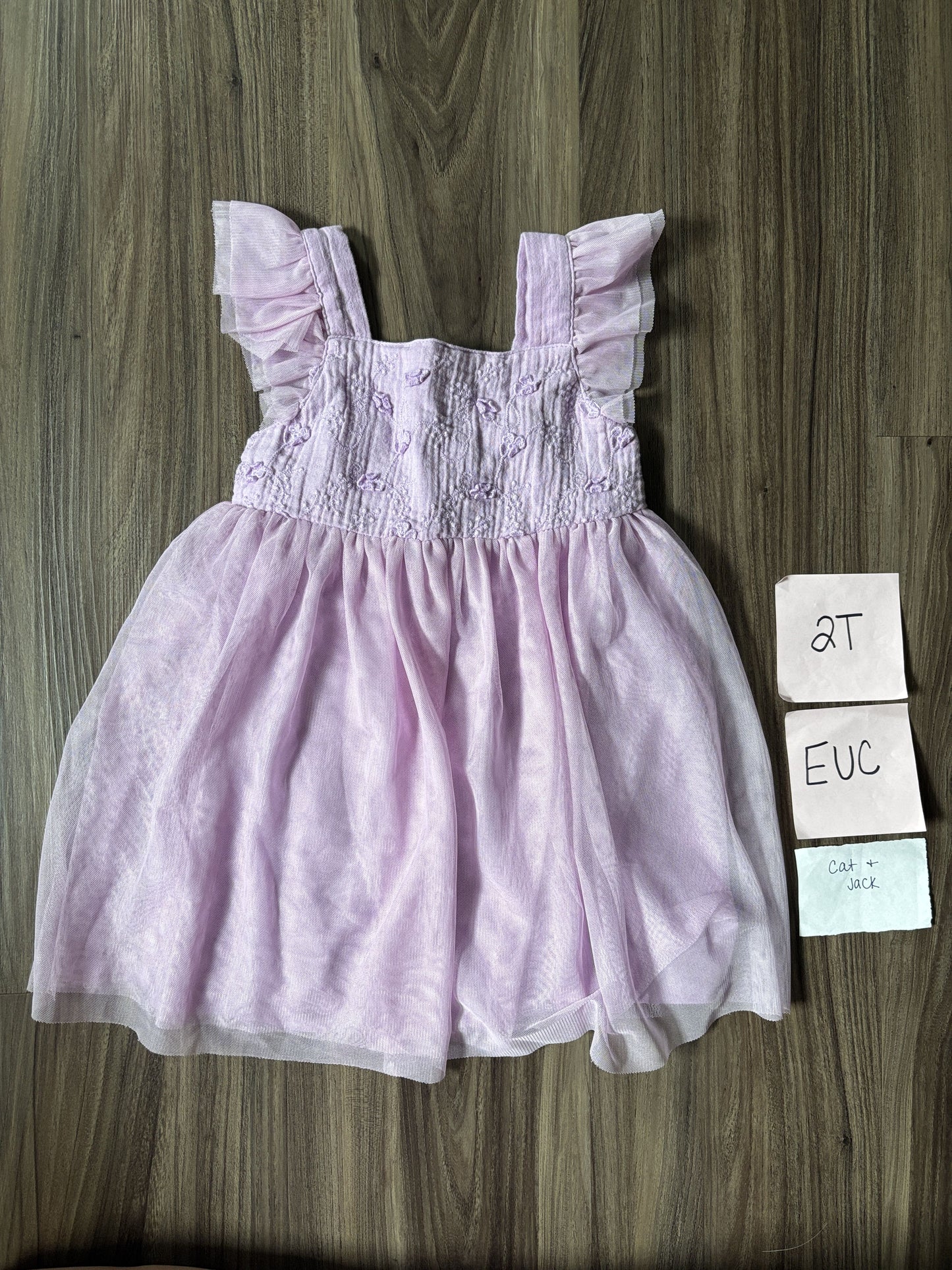 #77 - 2T EUC Cat & Jack Purple Dress