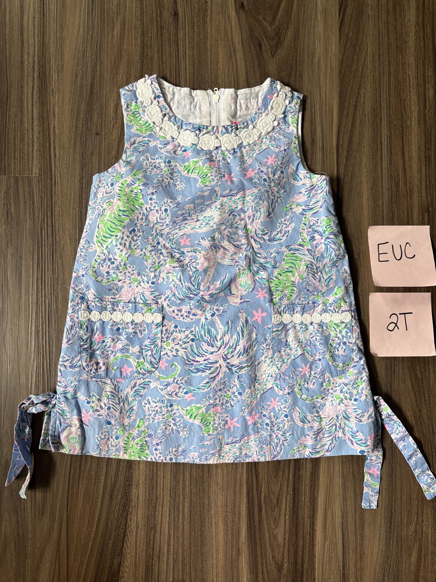 #77 - 2T EUC Lilly Pulitzer Blue Shift Dress