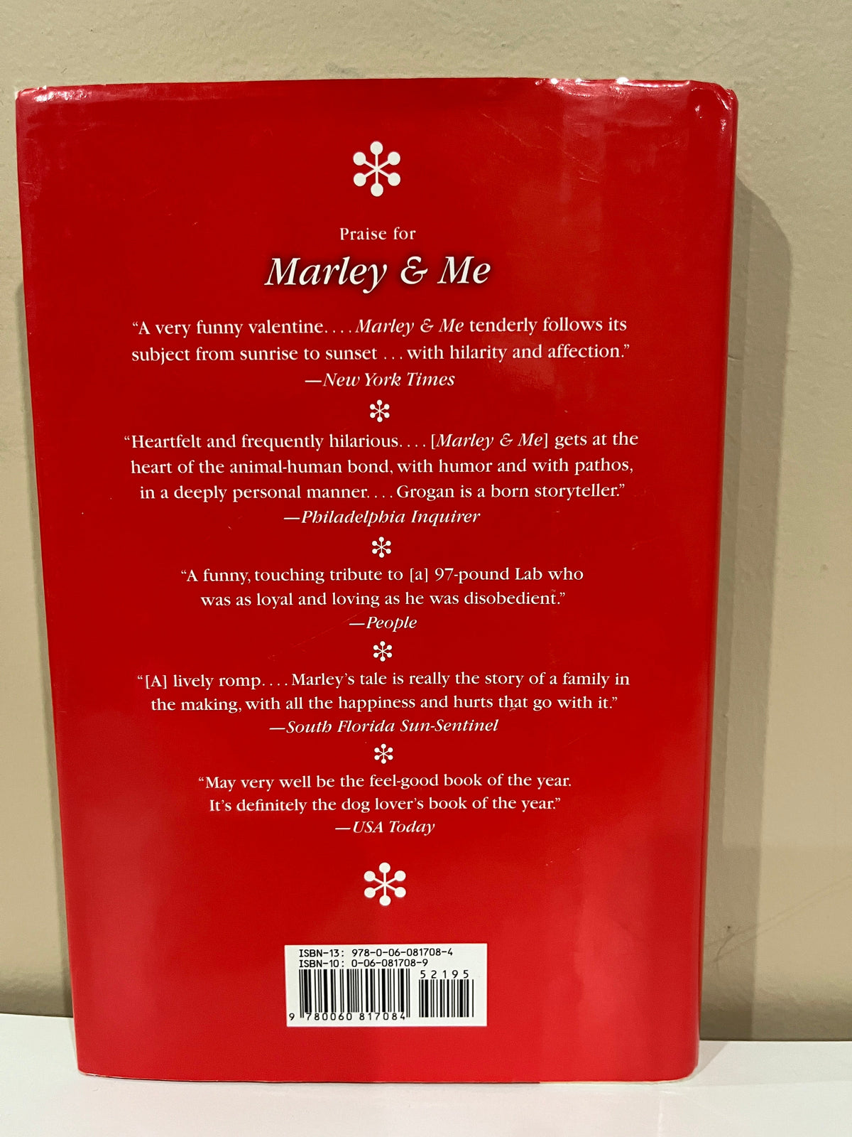 135 Marley and me hardback book, LN