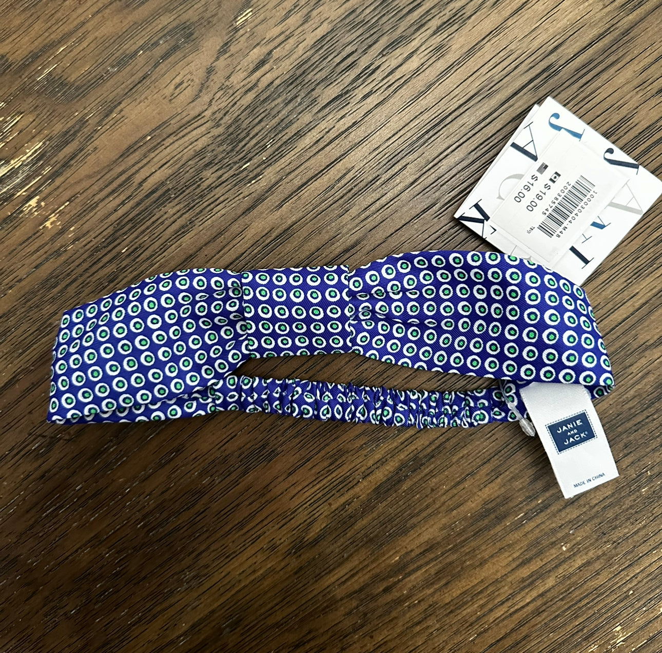 #111 Janie & Jack Headband Blue one size NEW